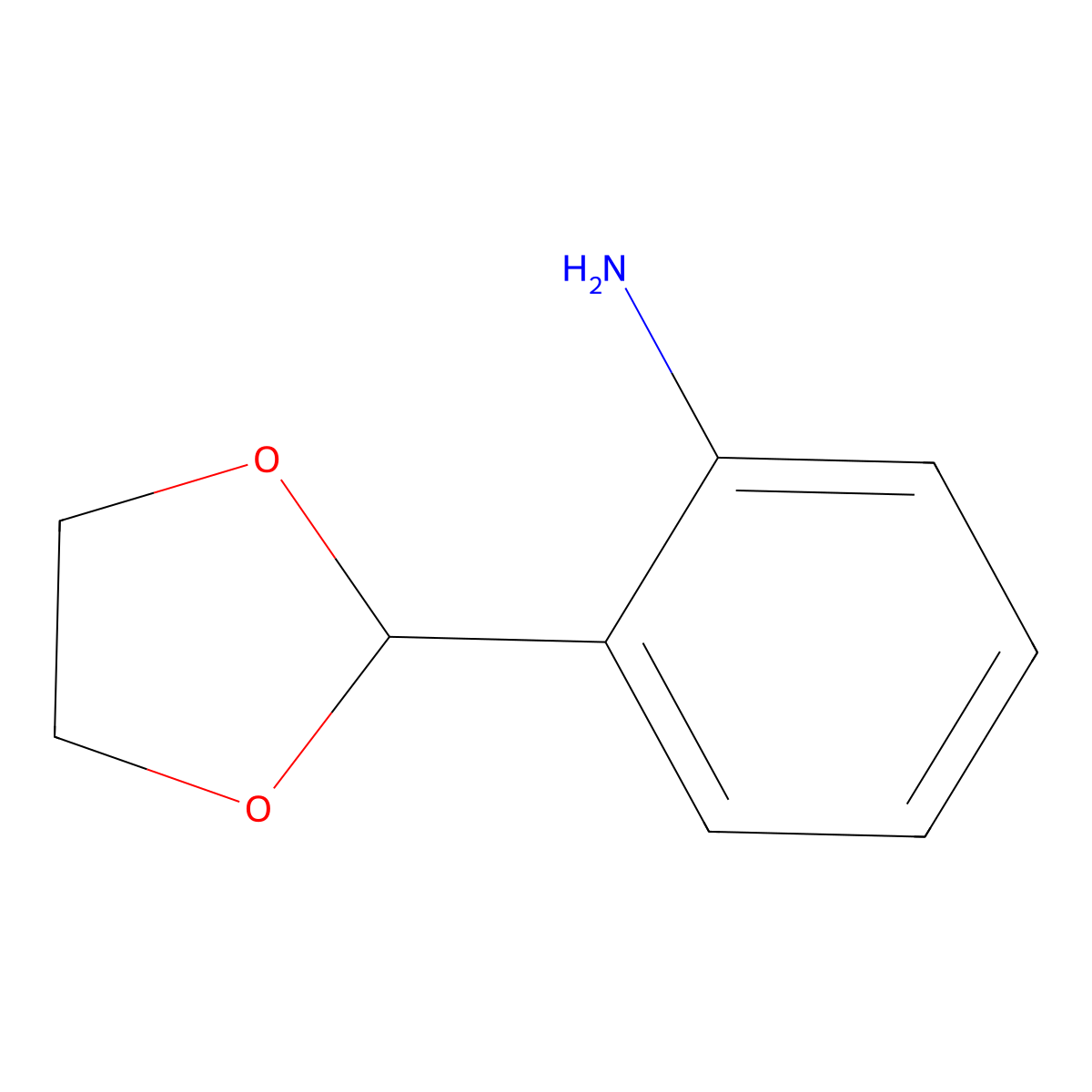 2-(1,3-Dioxolan-2-yl)aniline molecular structure, CAS 26908-34-9