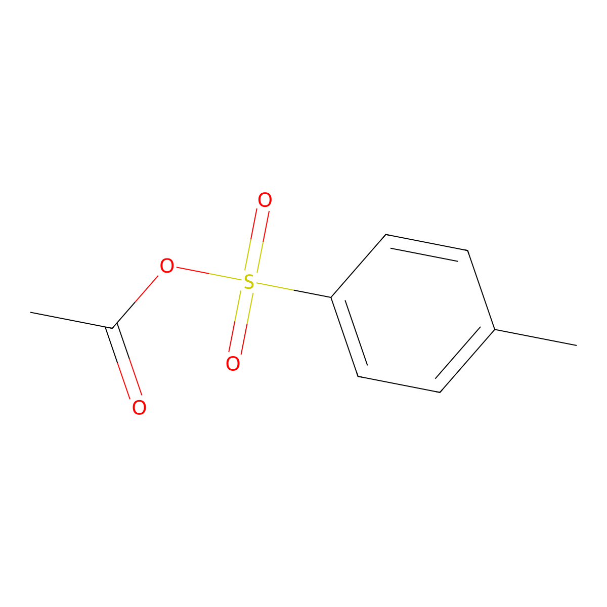 (4-Methylphenyl)sulfonyl acetate molecular structure, CAS 26908-82-7