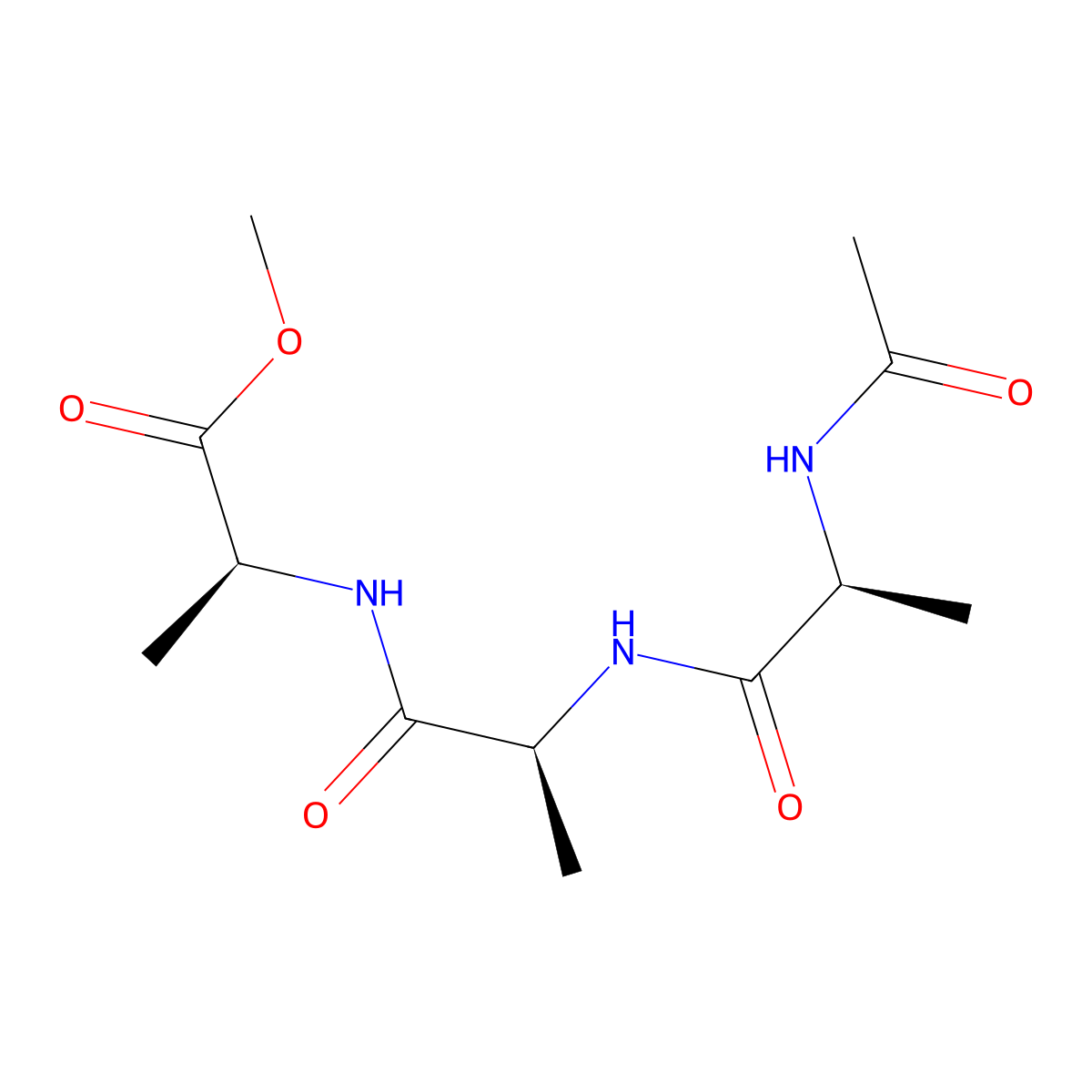 N-Acetyl-ala-ala-ala-methylester molecular structure, CAS 26910-17-8