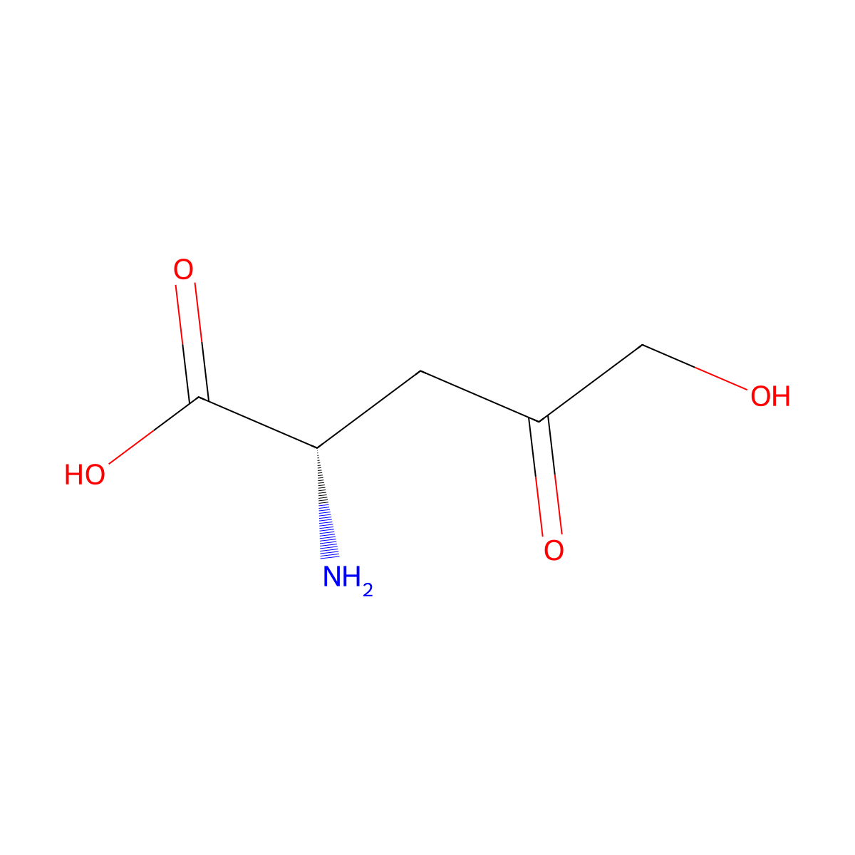 5-Hydroxy-4-oxonorvaline molecular structure, CAS 26911-39-7