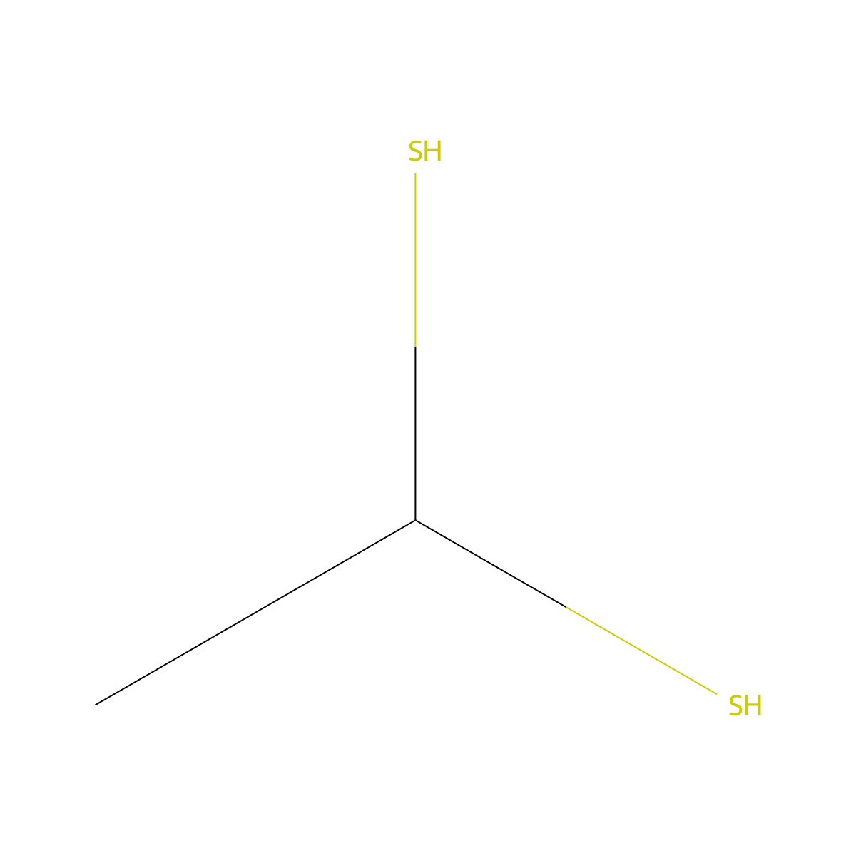 1,1-Ethanedithiol molecular structure, CAS 26914-40-9