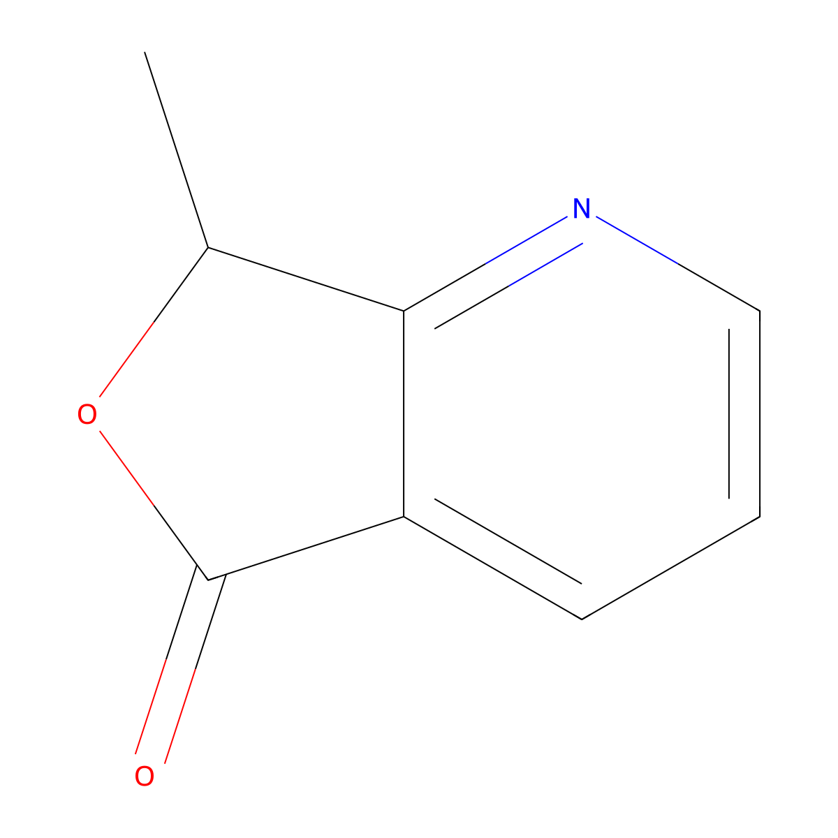 7-methyl-5H,7H-furo(3,4-b)pyridin-5-one molecular structure, CAS 26919-04-0