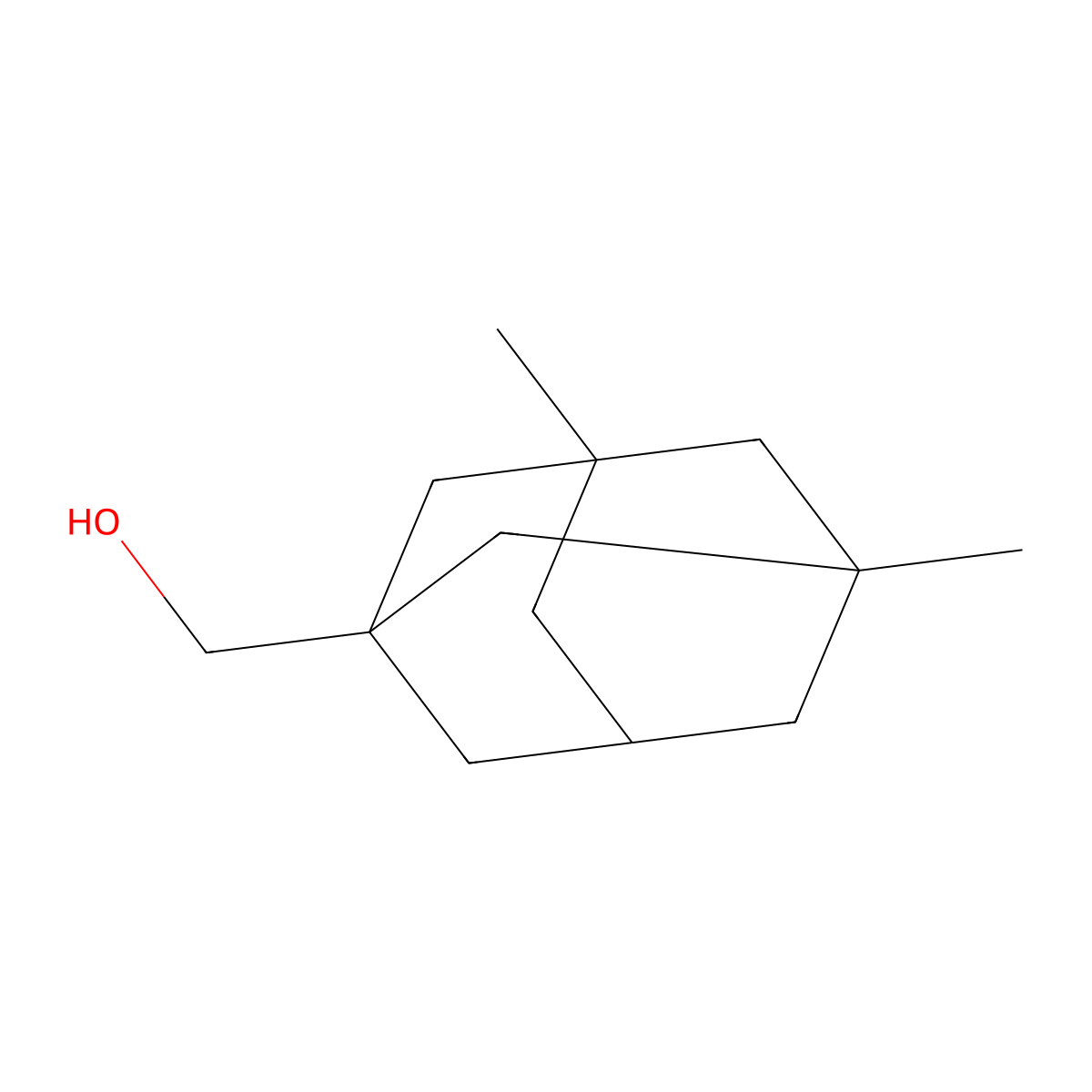 3,5-Dimethyl-1-adamantanemethanol molecular structure, CAS 26919-42-6