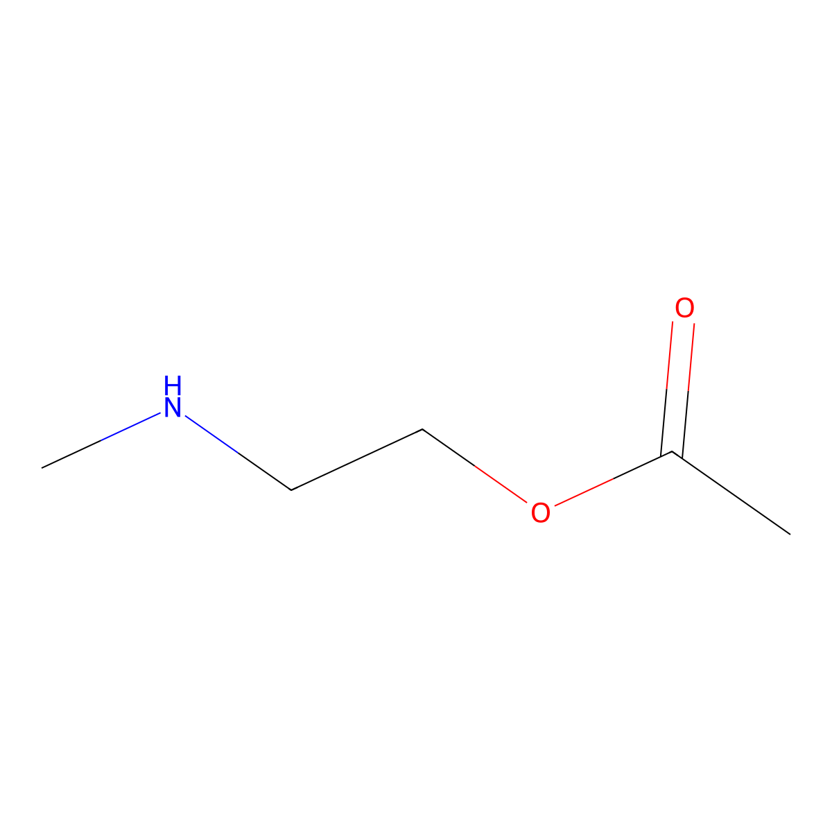 2-(Methylamino)ethyl acetate molecular structure, CAS 26921-43-7