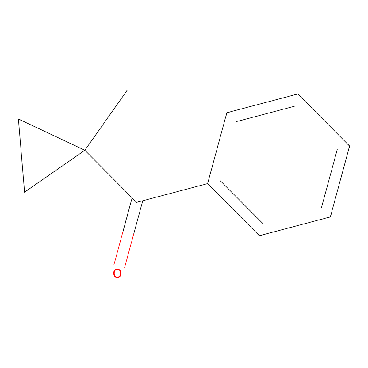 Methanone, (1-methylcyclopropyl)phenyl- molecular structure, CAS 26921-44-8