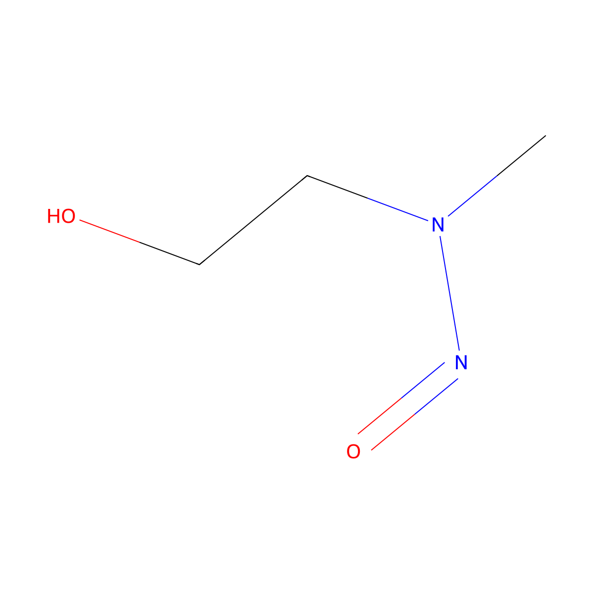 2-(Methylnitrosoamino)ethanol molecular structure, CAS 26921-68-6