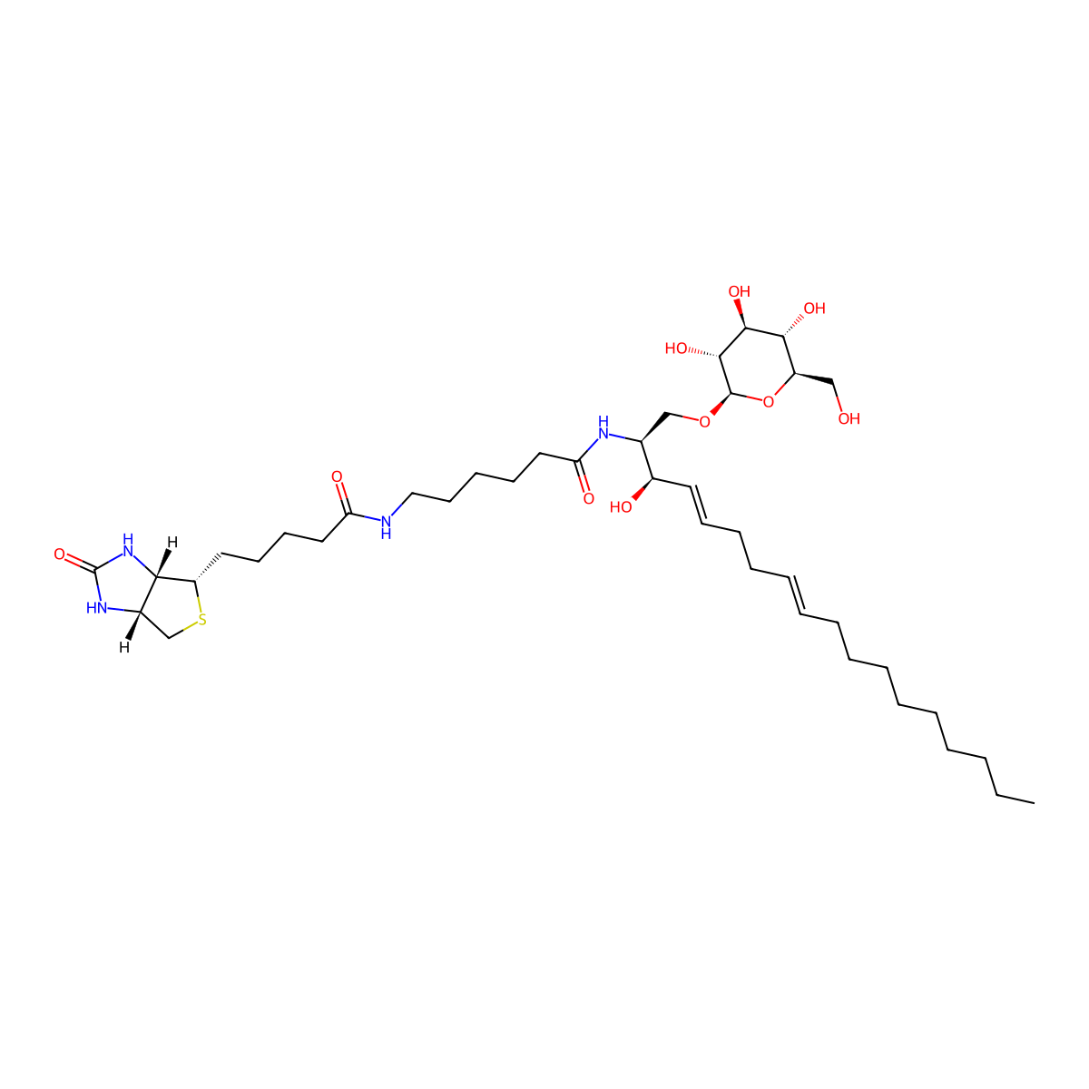C6 Biotin Glucosylceramide (d18:1/6:0) molecular structure, CAS 2692623-22-4