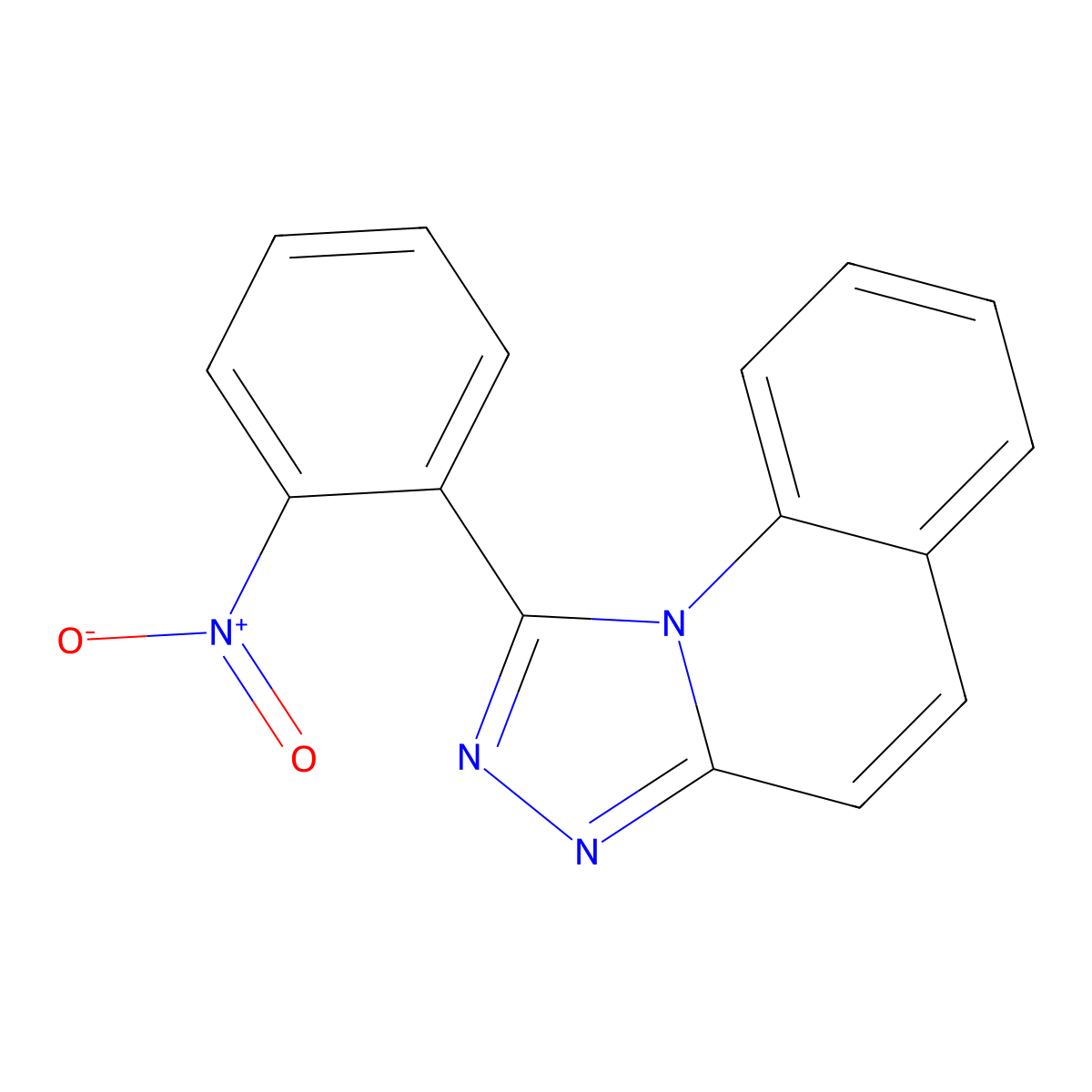 1-(2-Nitrophenyl)-[1,2,4]triazolo[4,3-a]quinoline molecular structure, CAS 2693-36-9