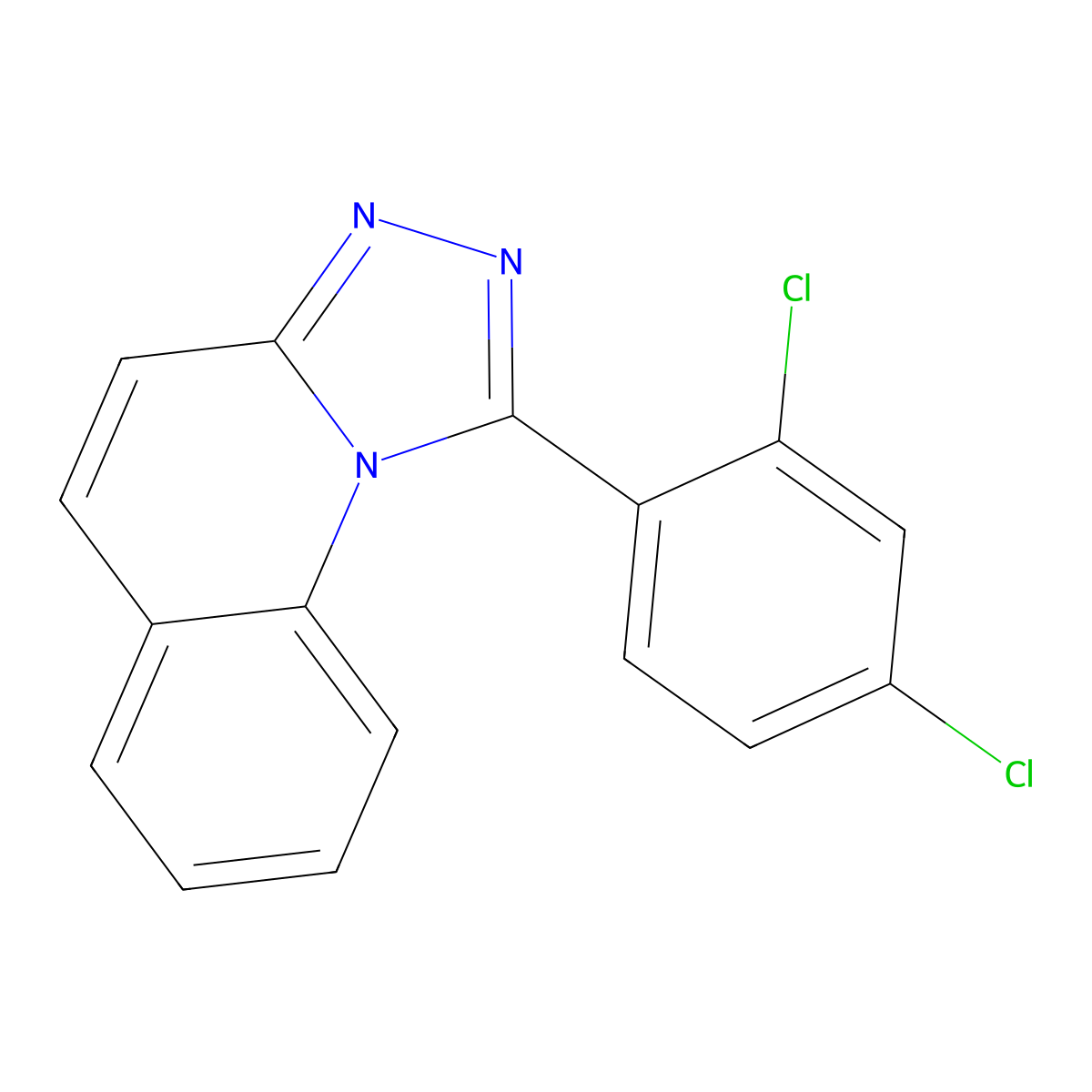 1-(2,4-Dichlorophenyl)-[1,2,4]triazolo[4,3-a]quinoline molecular structure, CAS 2693-37-0