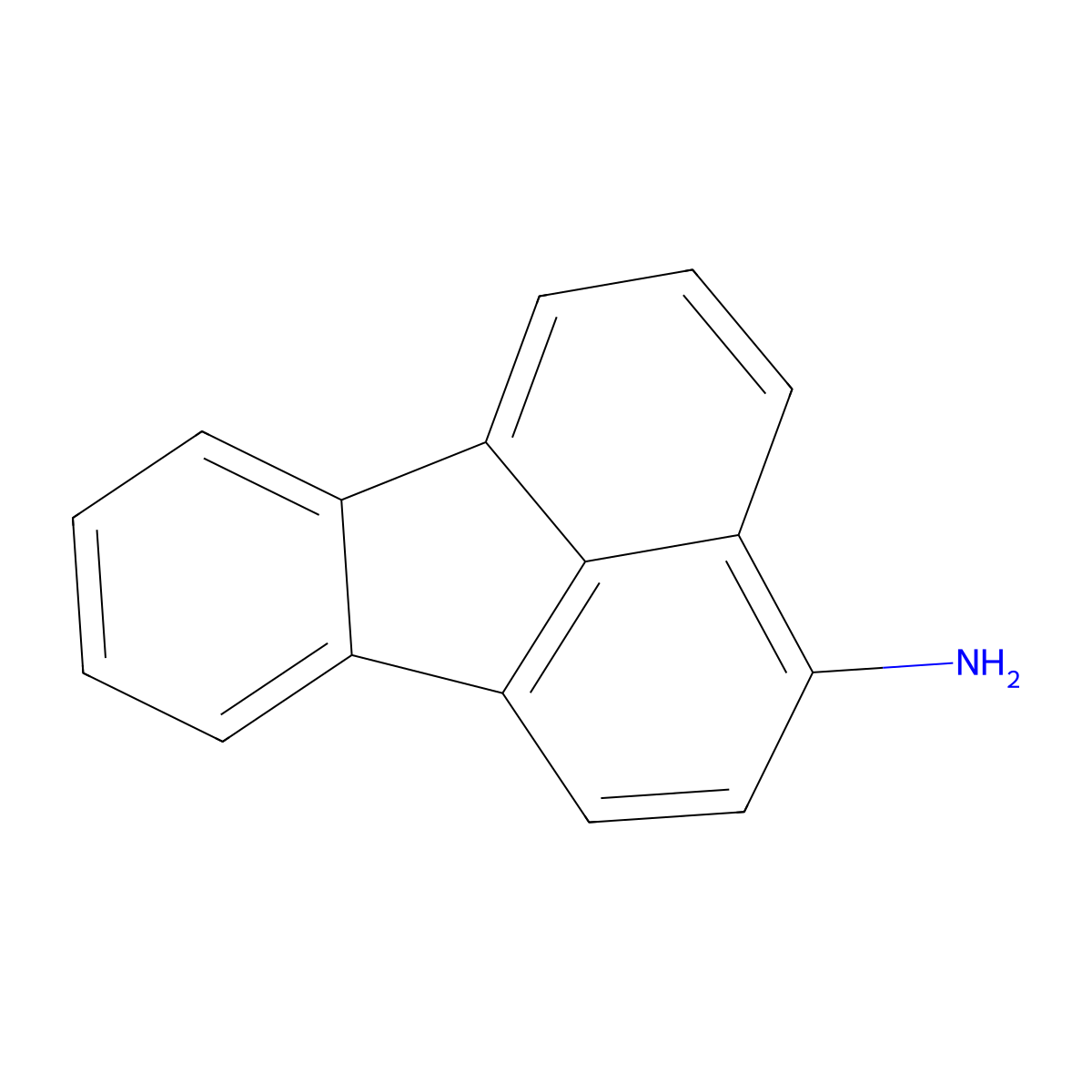 3-Aminofluoranthene molecular structure, CAS 2693-46-1