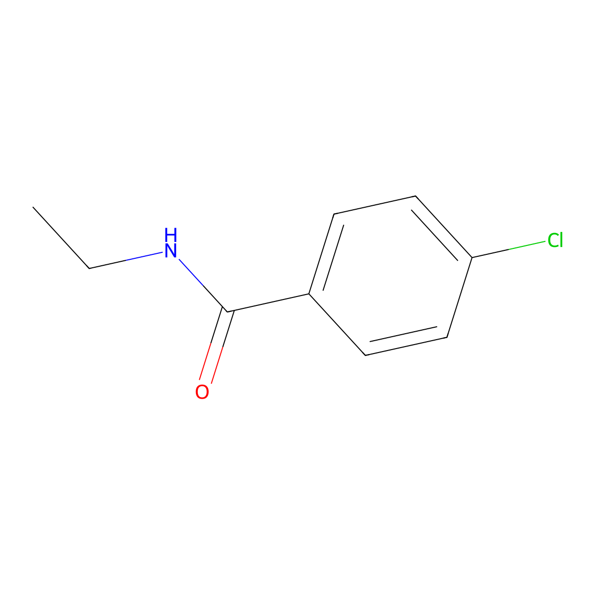 Benzamide, 4-chloro-N-ethyl- molecular structure, CAS 26930-17-6