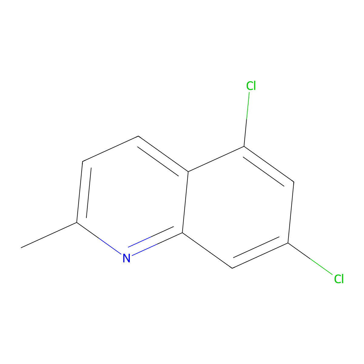 5,7-Dichloro-2-methylquinoline molecular structure, CAS 26933-09-5