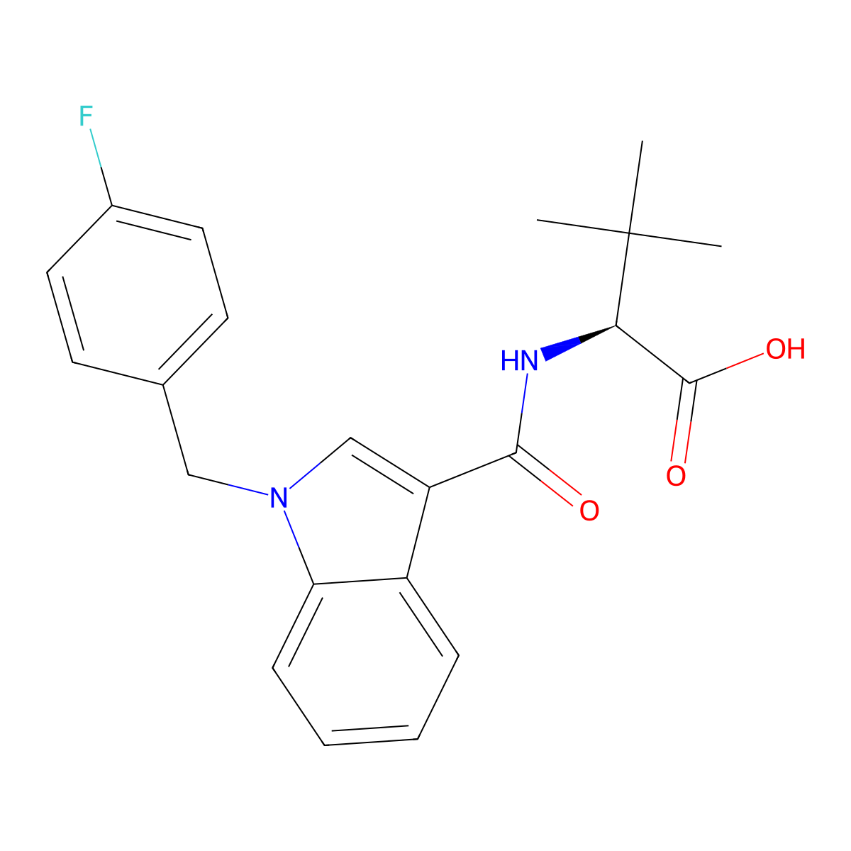 MDMB-FUBICA metabolite 3 molecular structure, CAS 2693397-46-3