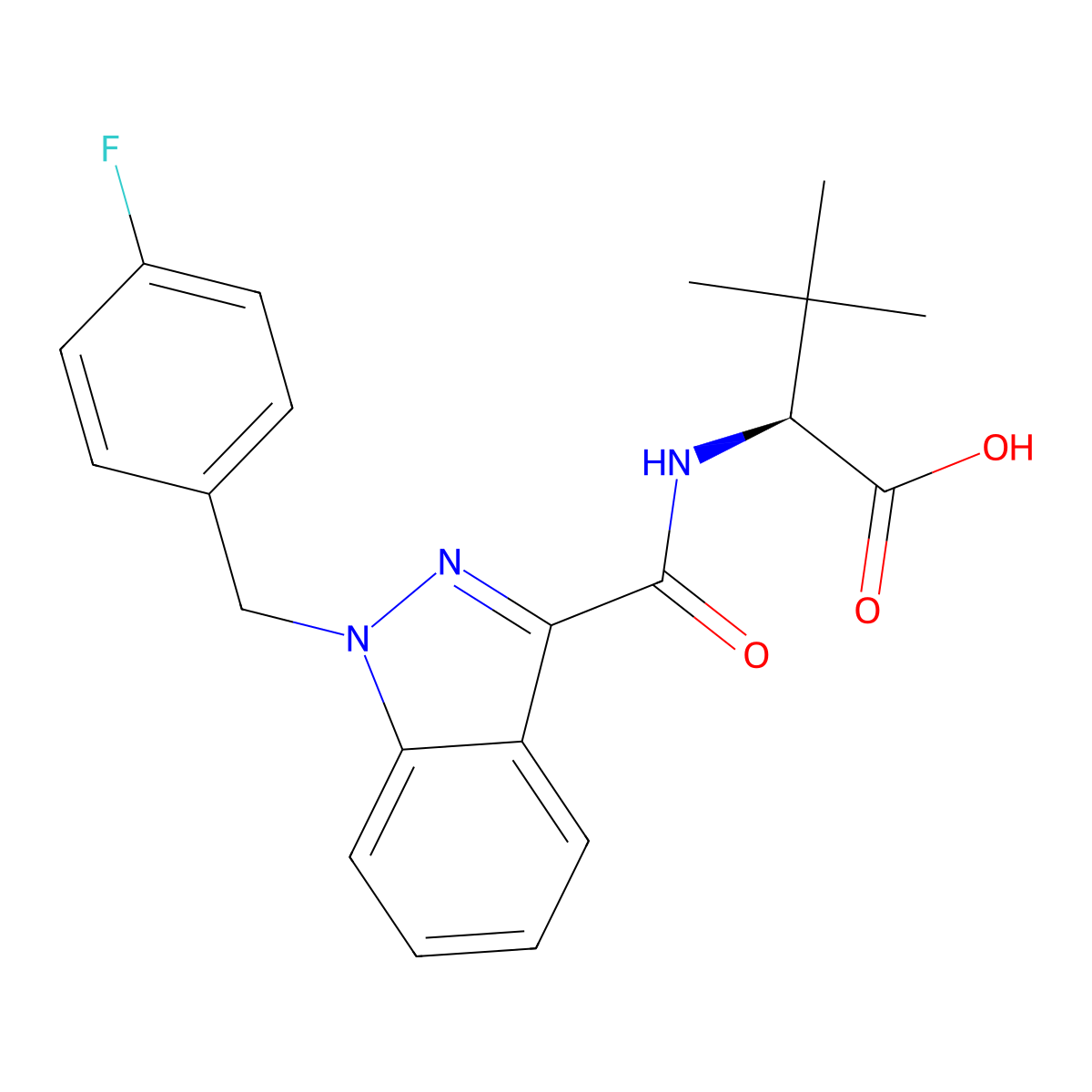 MDMB-FUBINACA metabolite M1 molecular structure, CAS 2693397-47-4