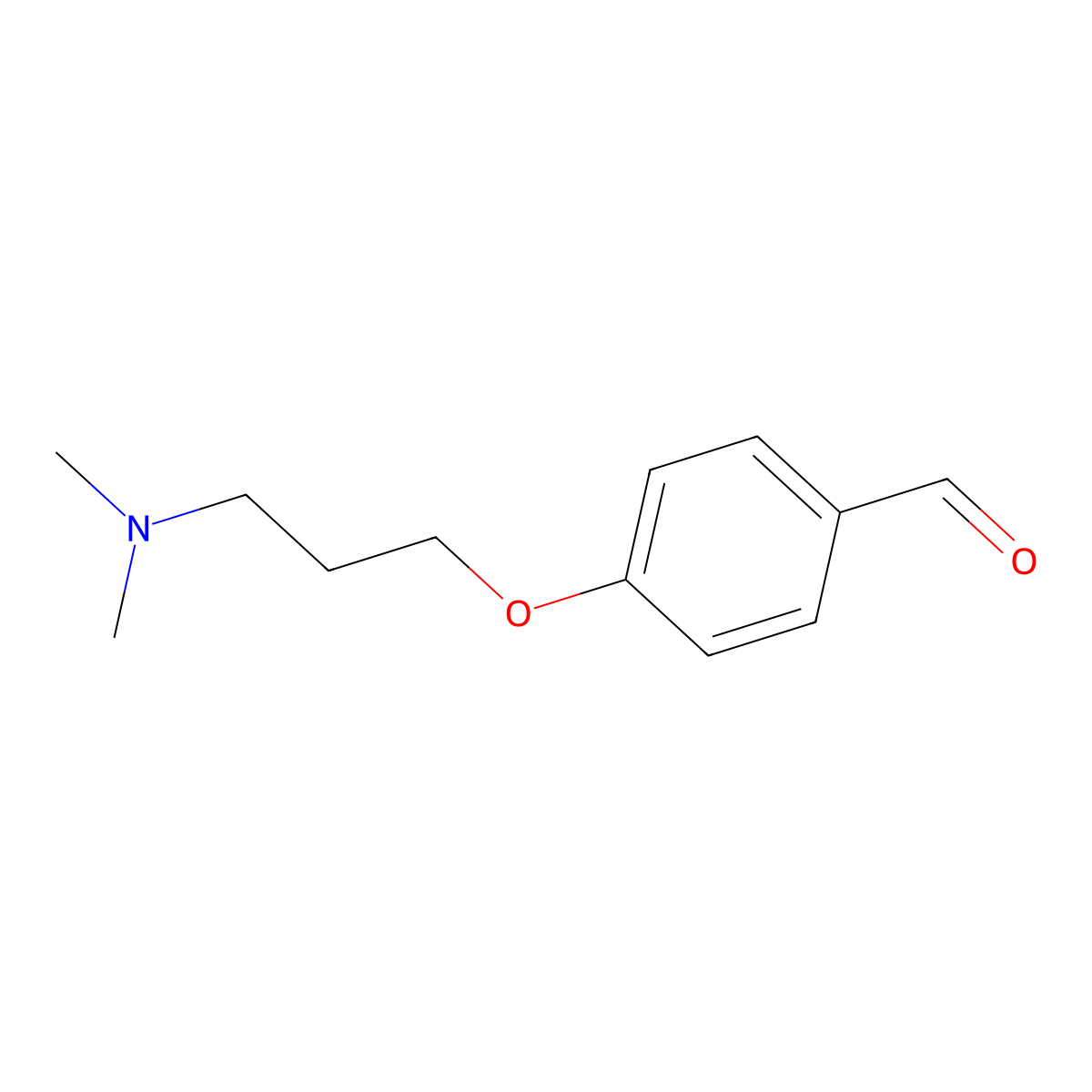 4-[3-(Dimethylamino)propoxy]benzaldehyde molecular structure, CAS 26934-35-0