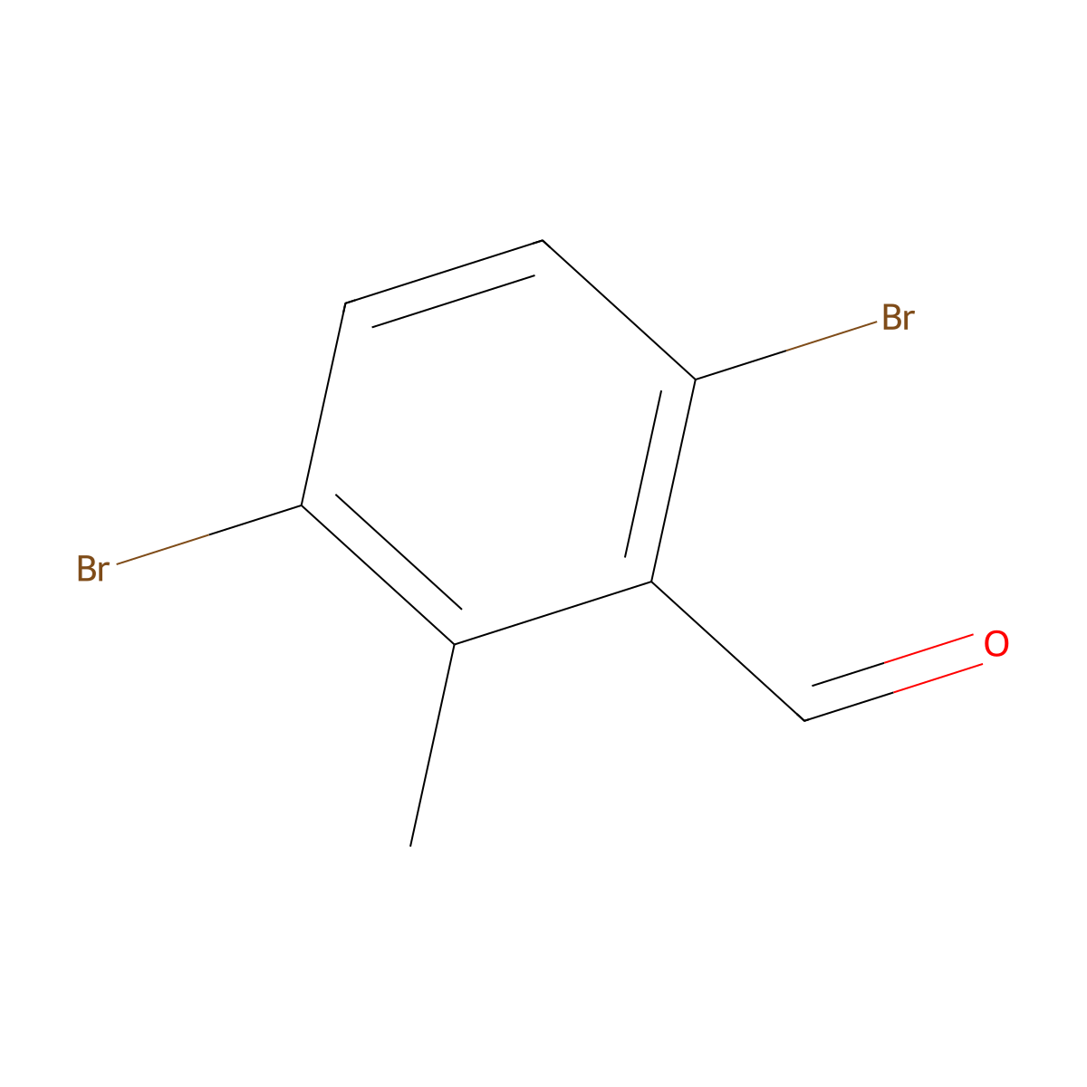 3,6-Dibromo-2-methylbenzaldehyde molecular structure, CAS 269394-29-8