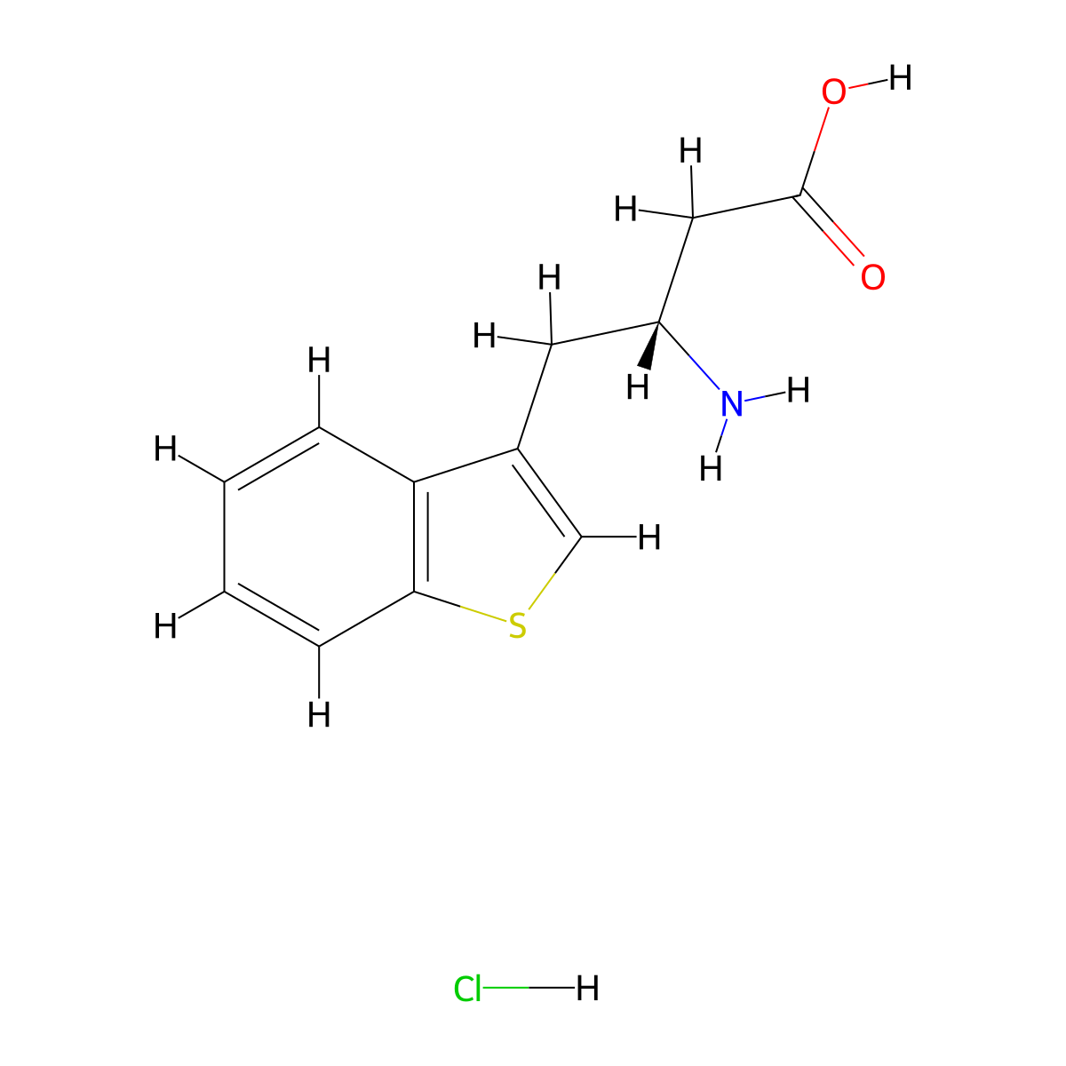 (R)-3-Amino-4-(3-benzothienyl)butanoic acid hydrochloride molecular structure, CAS 269398-95-0