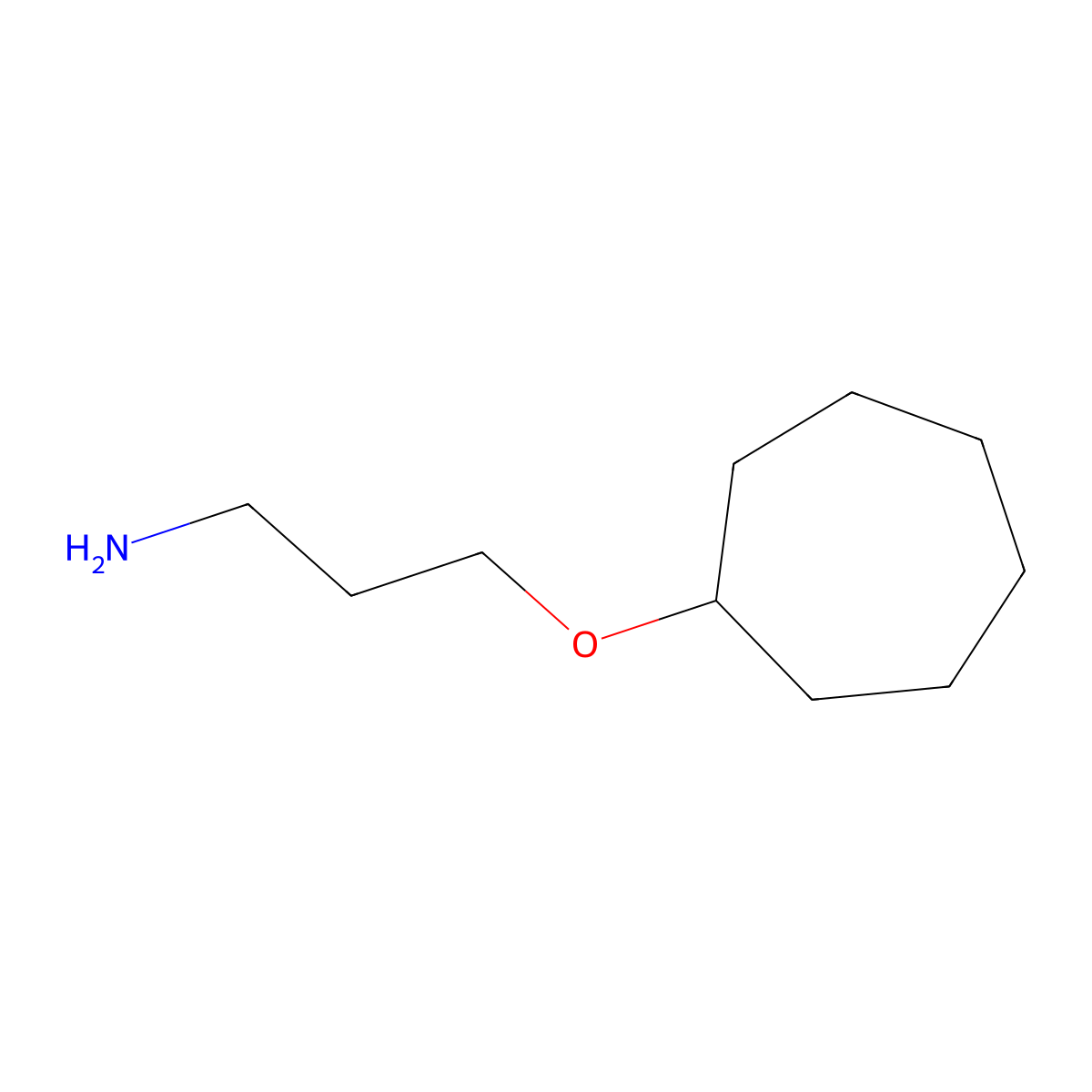 3-(Cycloheptyloxy)propan-1-amine molecular structure, CAS 2694-17-9