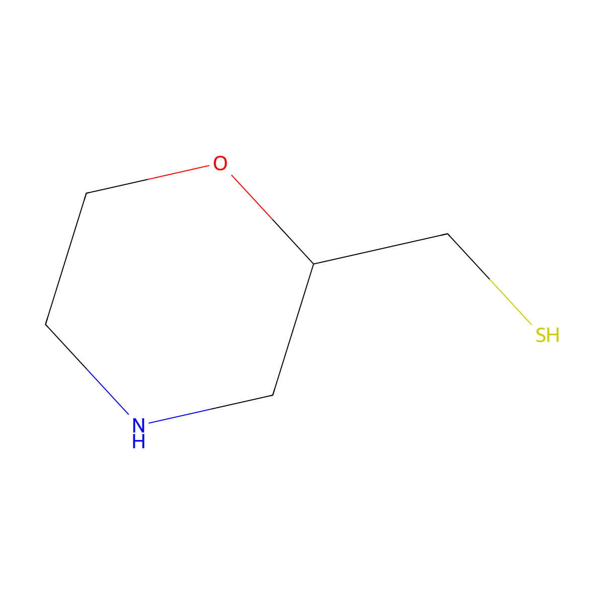 [(2S)-morpholin-2-yl]methanethiol molecular structure, CAS 2694056-59-0