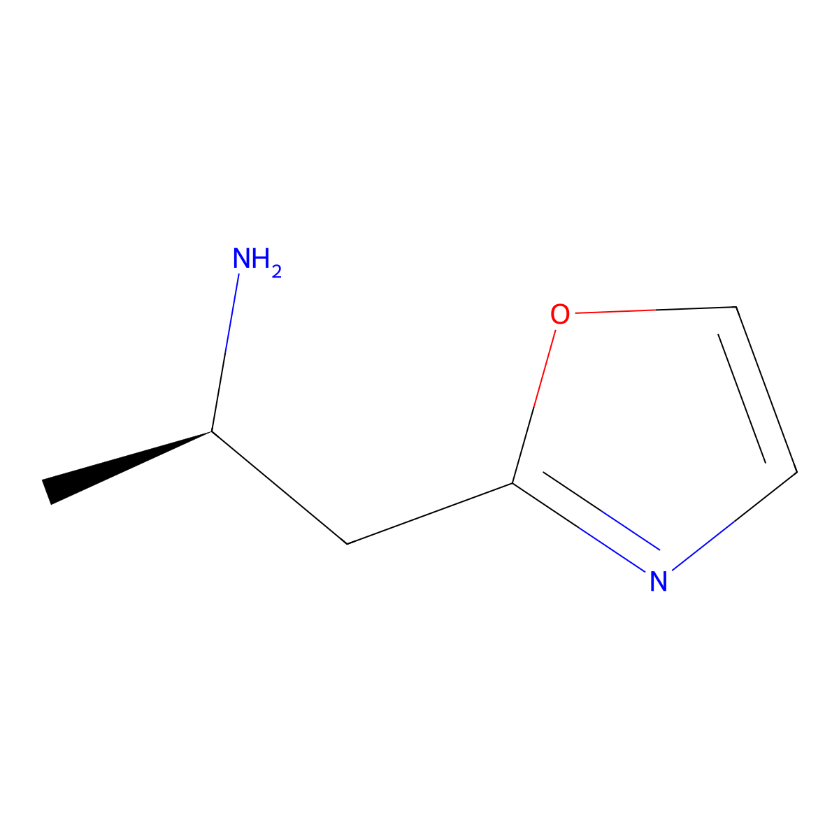 (2R)-1-(1,3-oxazol-2-yl)propan-2-amine molecular structure, CAS 2694056-73-8