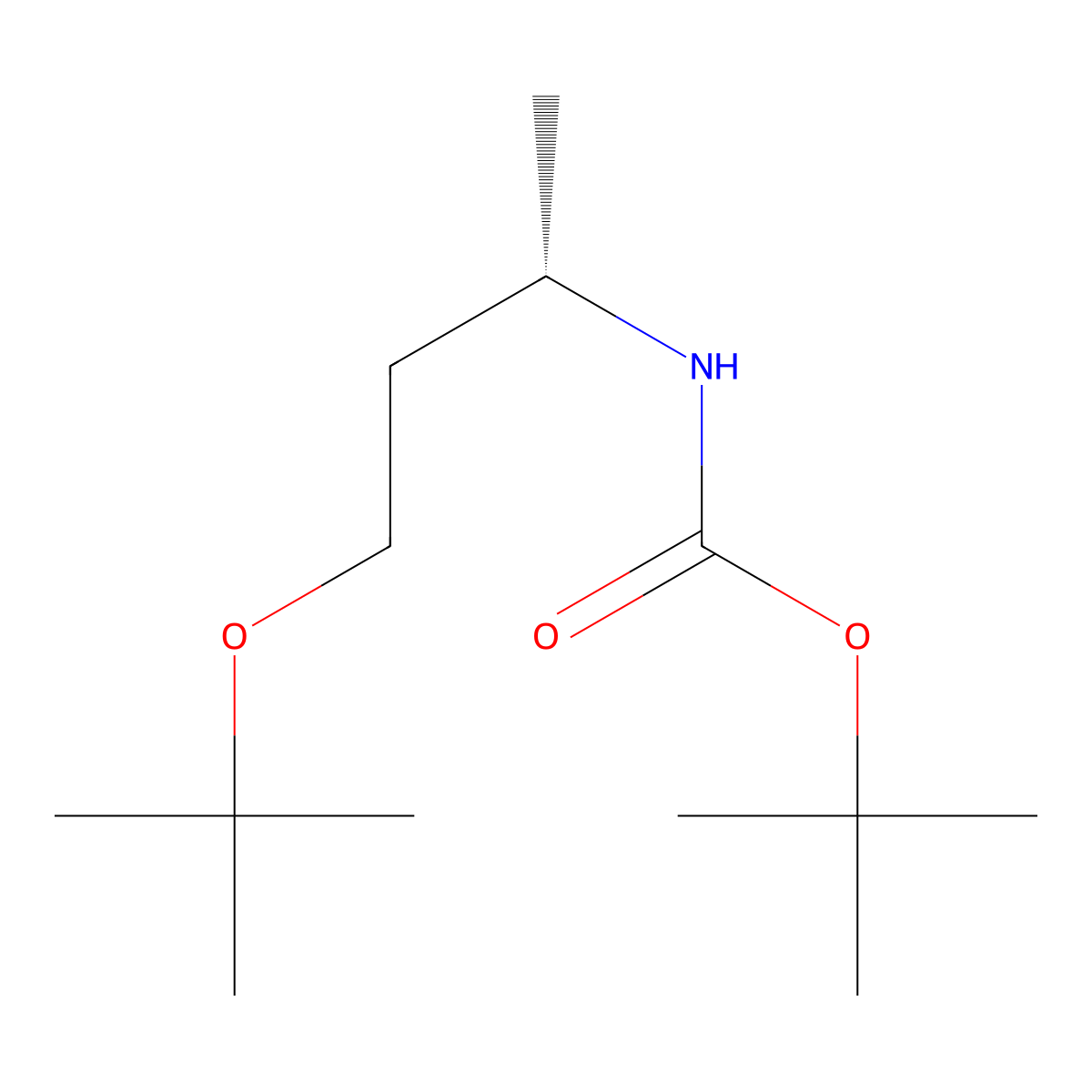 tert-butyl N-[(2S)-4-(tert-butoxy)butan-2-yl]carbamate molecular structure, CAS 2694057-80-0