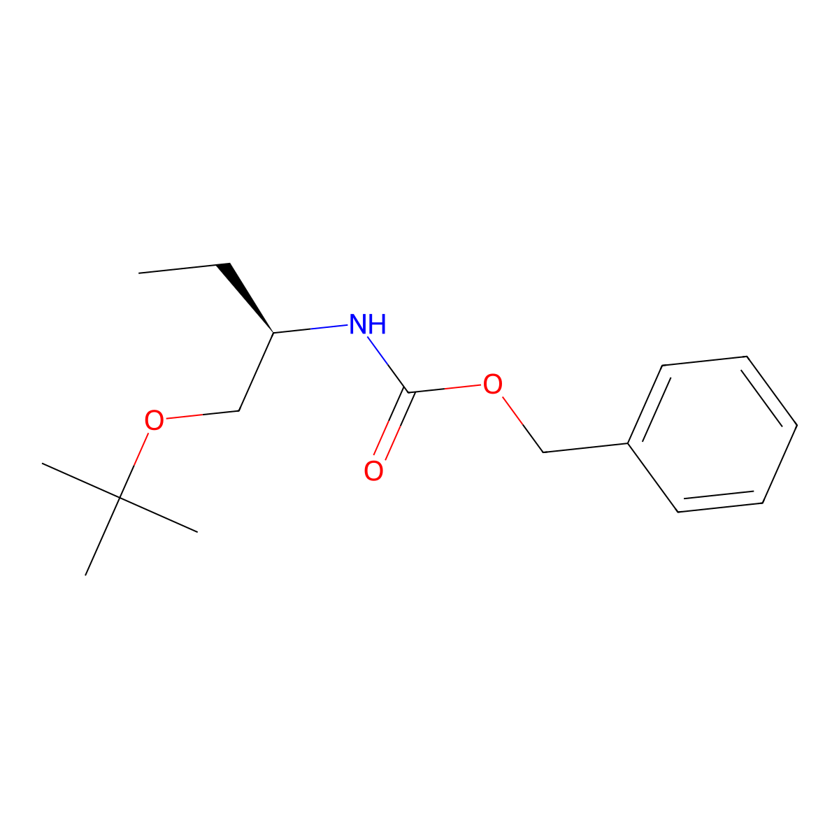 benzyl N-[(2R)-1-(tert-butoxy)butan-2-yl]carbamate molecular structure, CAS 2694058-15-4