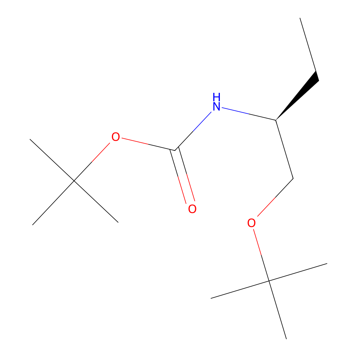 tert-butyl N-[(2S)-1-(tert-butoxy)butan-2-yl]carbamate molecular structure, CAS 2694058-33-6