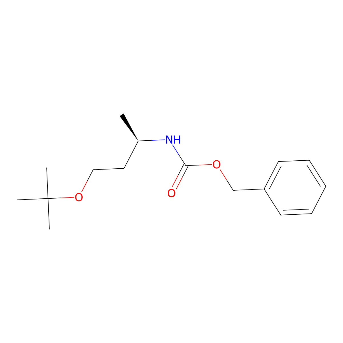 benzyl N-[(2R)-4-(tert-butoxy)butan-2-yl]carbamate molecular structure, CAS 2694058-53-0