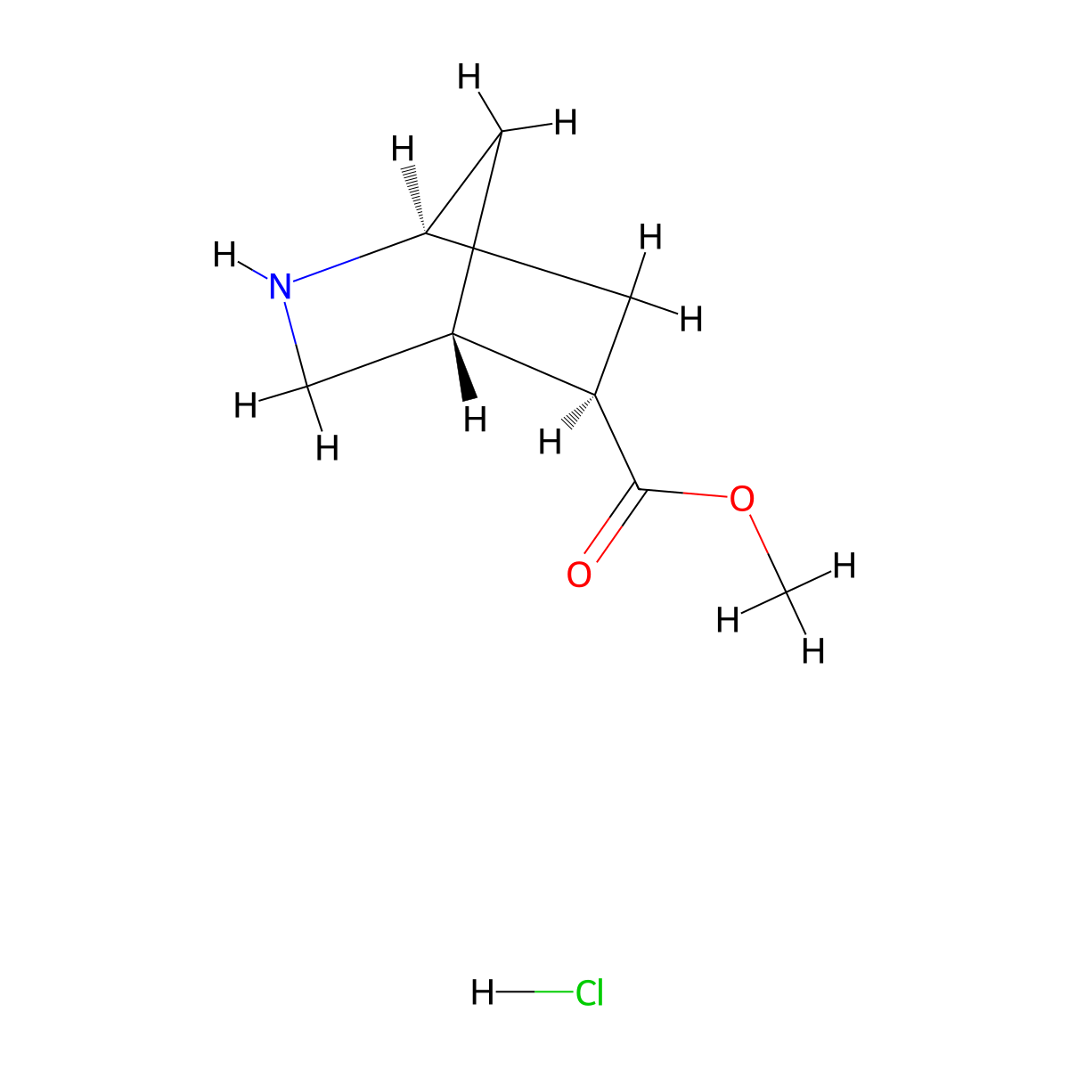 rac-methyl (1R,4S,5S)-2-azabicyclo[2.2.1]heptane-5-carboxylate hydrochloride molecular structure, CAS 2694062-97-8