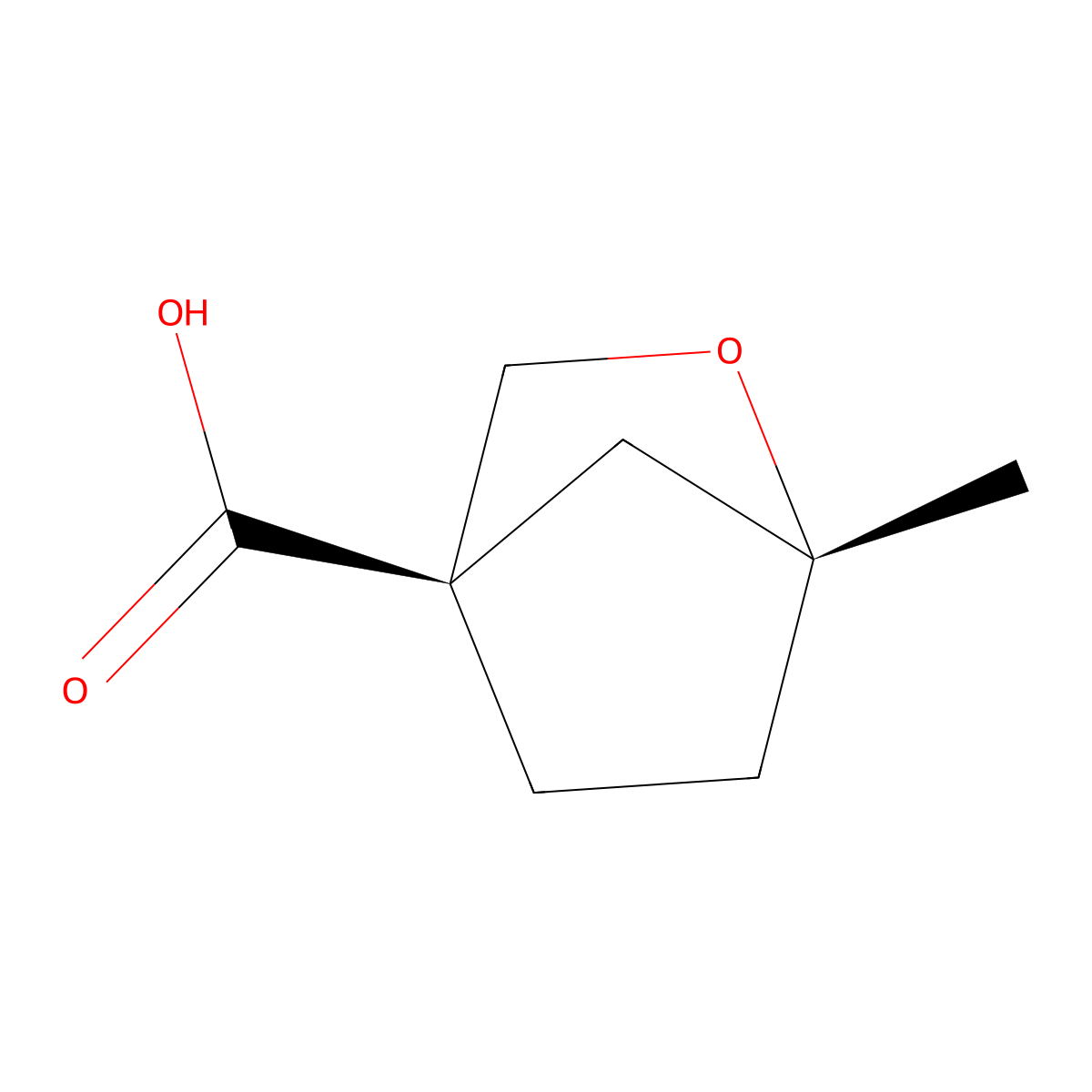 (1R,4R)-1-methyl-2-oxabicyclo[2.2.1]heptane-4-carboxylic acid molecular structure, CAS 2694062-99-0