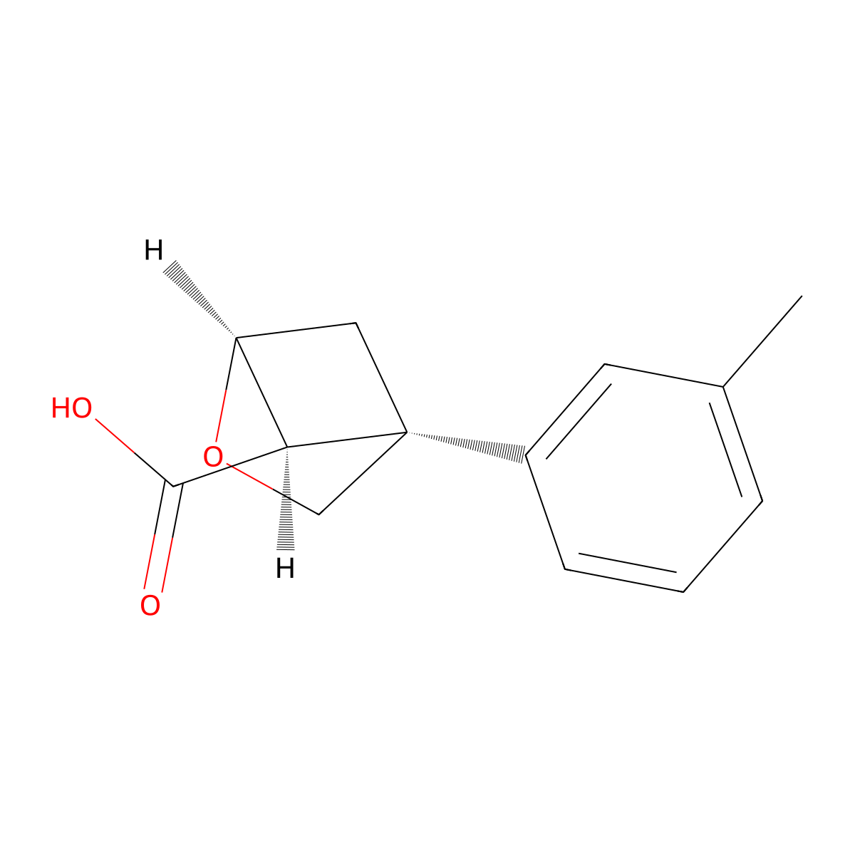 rac-(1R,4S,5S)-4-(3-methylphenyl)-2-oxabicyclo[2.1.1]hexane-5-carboxylic acid molecular structure, CAS 2694063-17-5