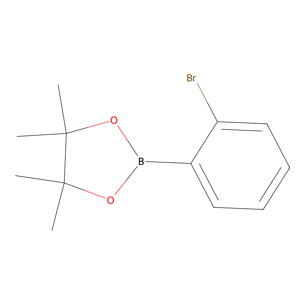2-(2-Bromophenyl)-4,4,5,5-tetramethyl-1,3,2-dioxaborolane molecular structure, CAS 269410-06-2