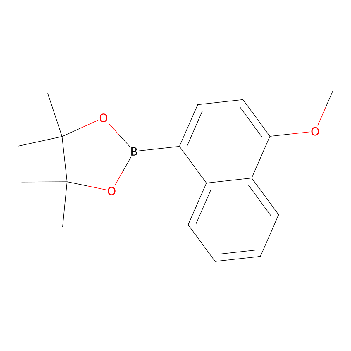 2-(4-Methoxynaphthalen-1-yl)-4,4,5,5-tetramethyl-1,3,2-dioxaborolane molecular structure, CAS 269410-16-4