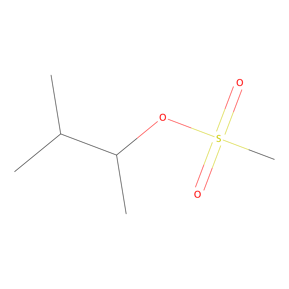 3-Methylbutan-2-yl methanesulfonate molecular structure, CAS 26943-74-8