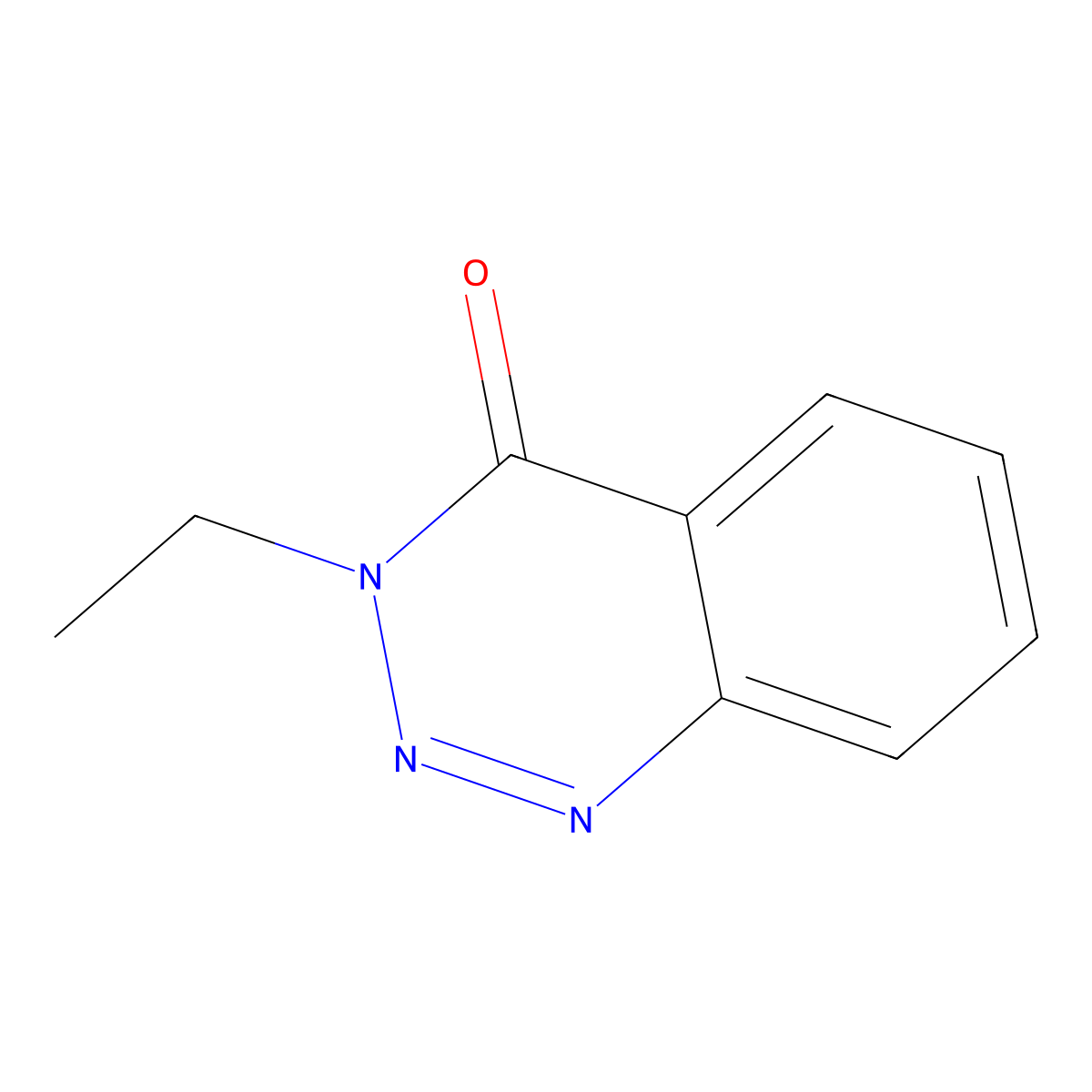 3-Ethyl-benzotriazin-4-one molecular structure, CAS 26944-60-5