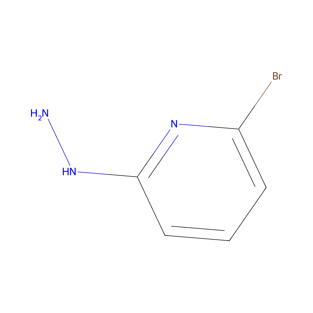 2-Bromo-6-hydrazinopyridine molecular structure, CAS 26944-71-8