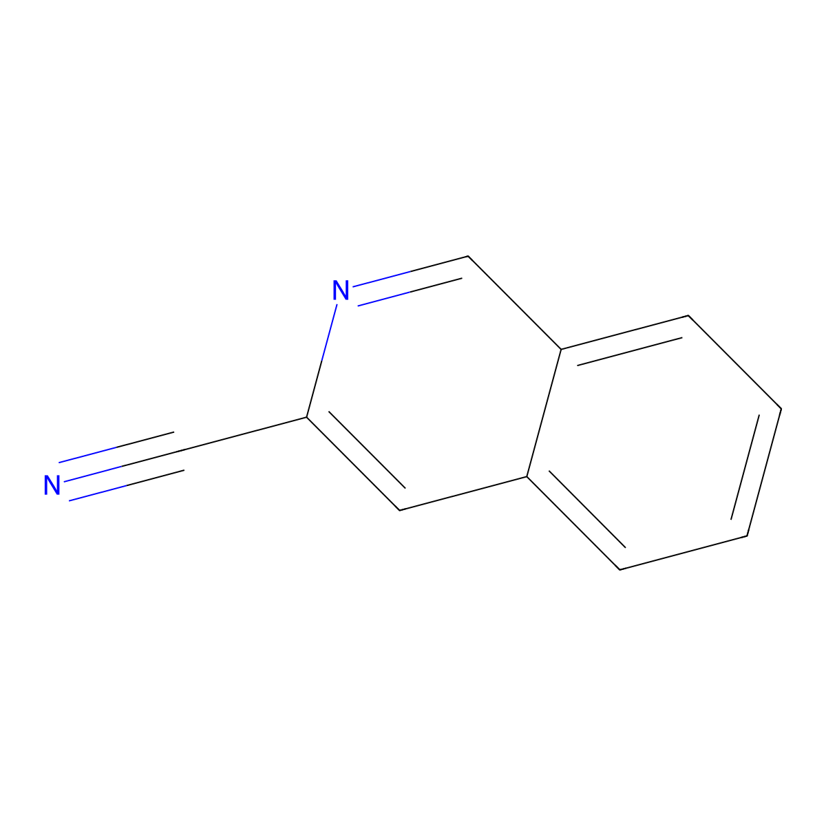 3-Isoquinolinecarbonitrile molecular structure, CAS 26947-41-1