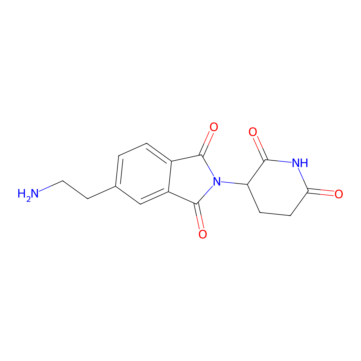 5-(2-Aminoethyl)-2-(2,6-dioxo-3-piperidyl)isoindoline-1,3-dione molecular structure, CAS 2694723-07-2