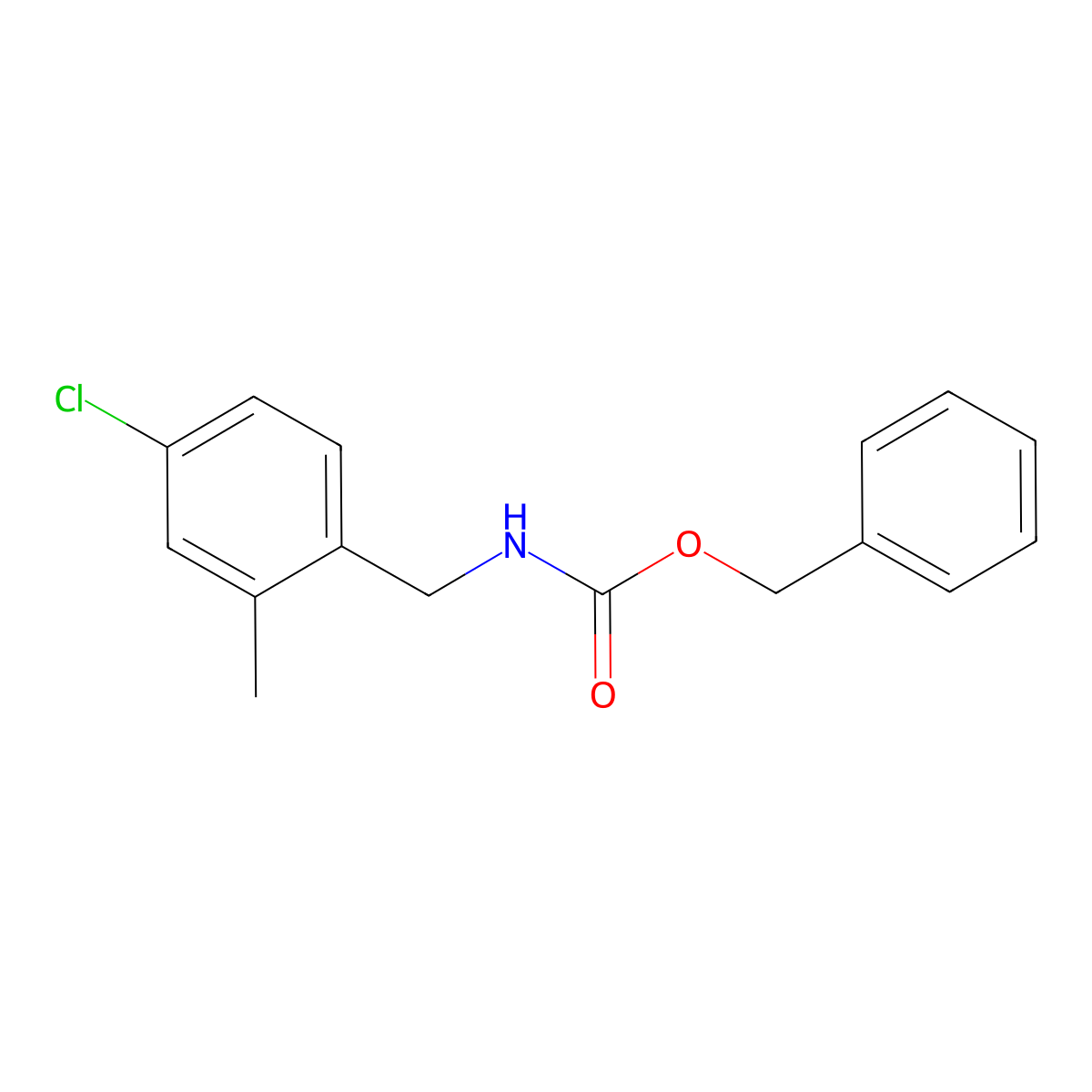 benzyl N-[(4-chloro-2-methylphenyl)methyl]carbamate molecular structure, CAS 2694723-44-7