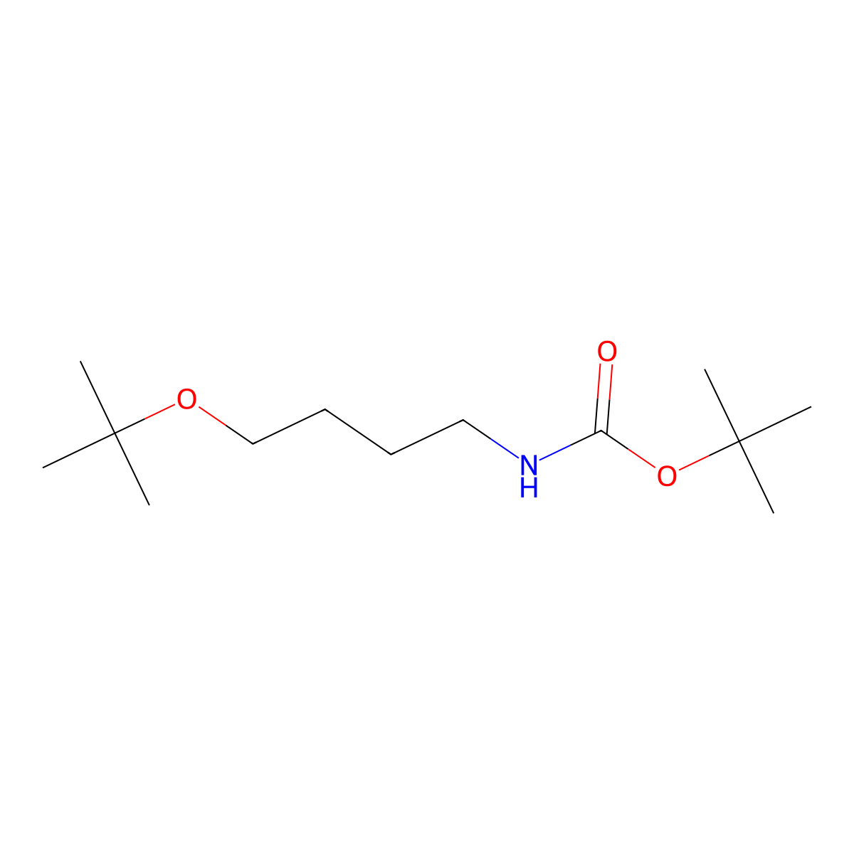 tert-butyl N-[4-(tert-butoxy)butyl]carbamate molecular structure, CAS 2694723-45-8