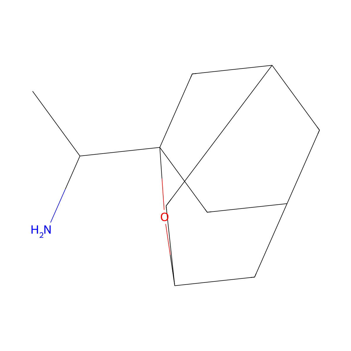 1-{2-Oxatricyclo[3.3.1.1,3,7]decan-1-yl}ethan-1-amine molecular structure, CAS 2694724-99-5