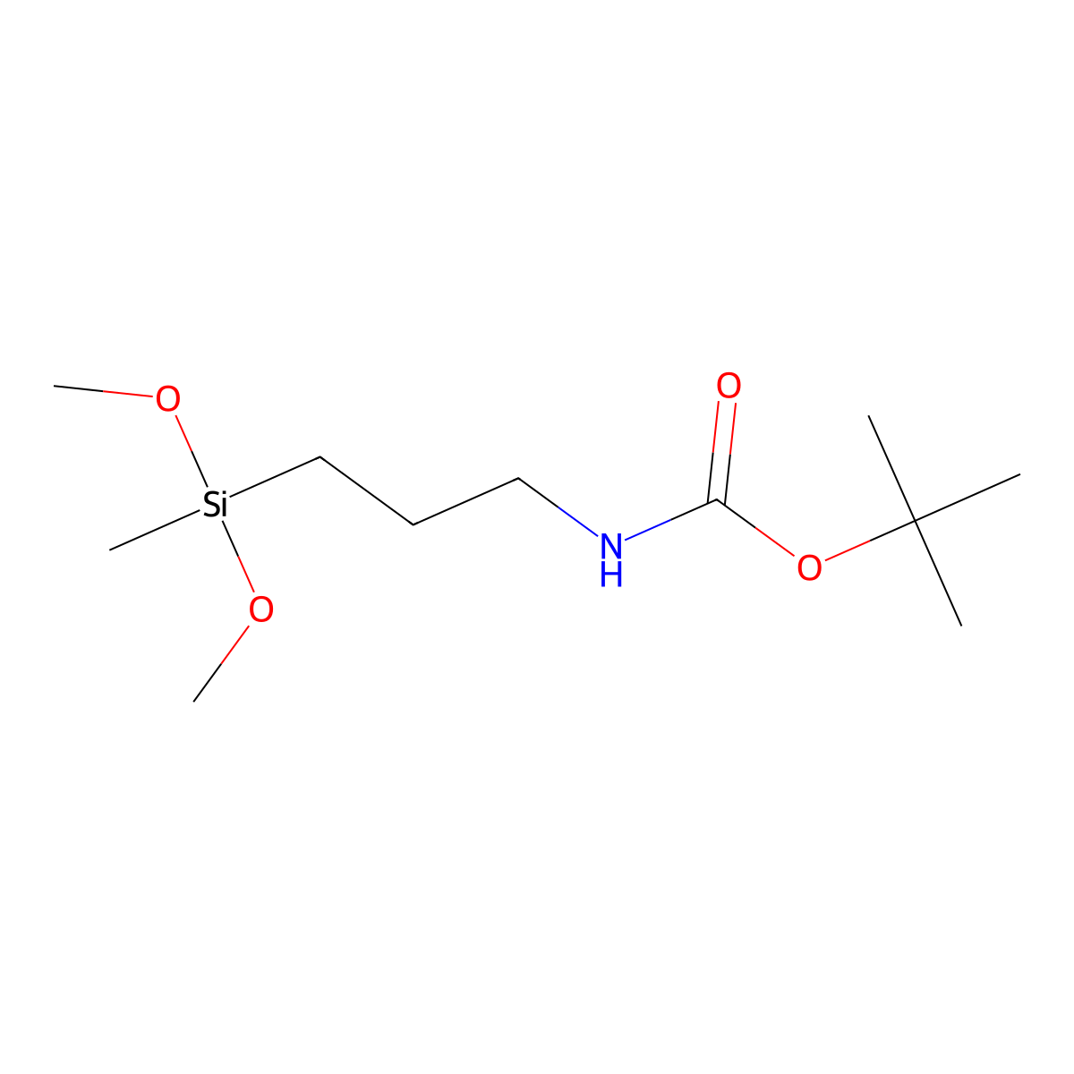 tert-butyl N-{3-[dimethoxy(methyl)silyl]propyl}carbamate molecular structure, CAS 2694725-20-5