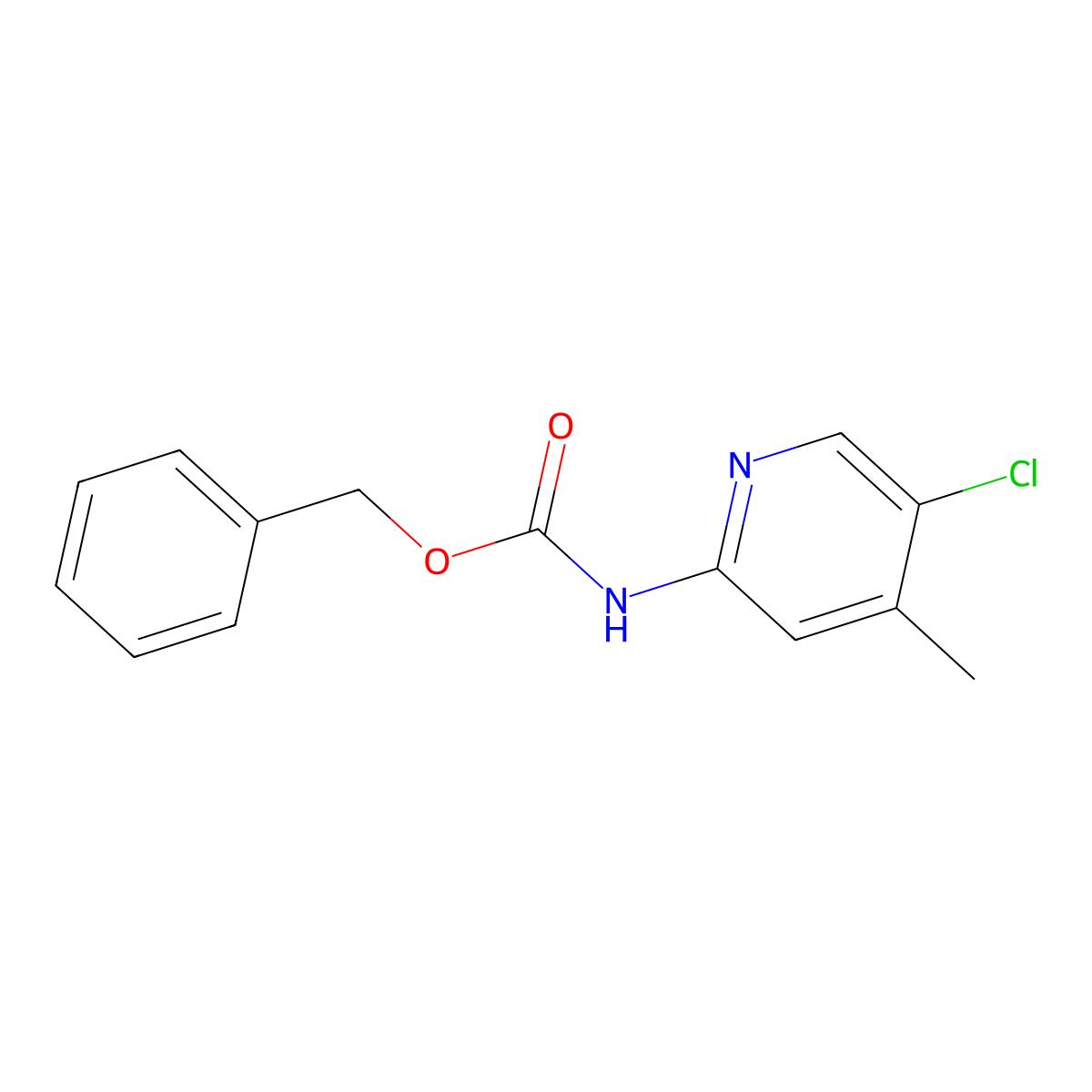 benzyl N-(5-chloro-4-methylpyridin-2-yl)carbamate molecular structure, CAS 2694726-14-0