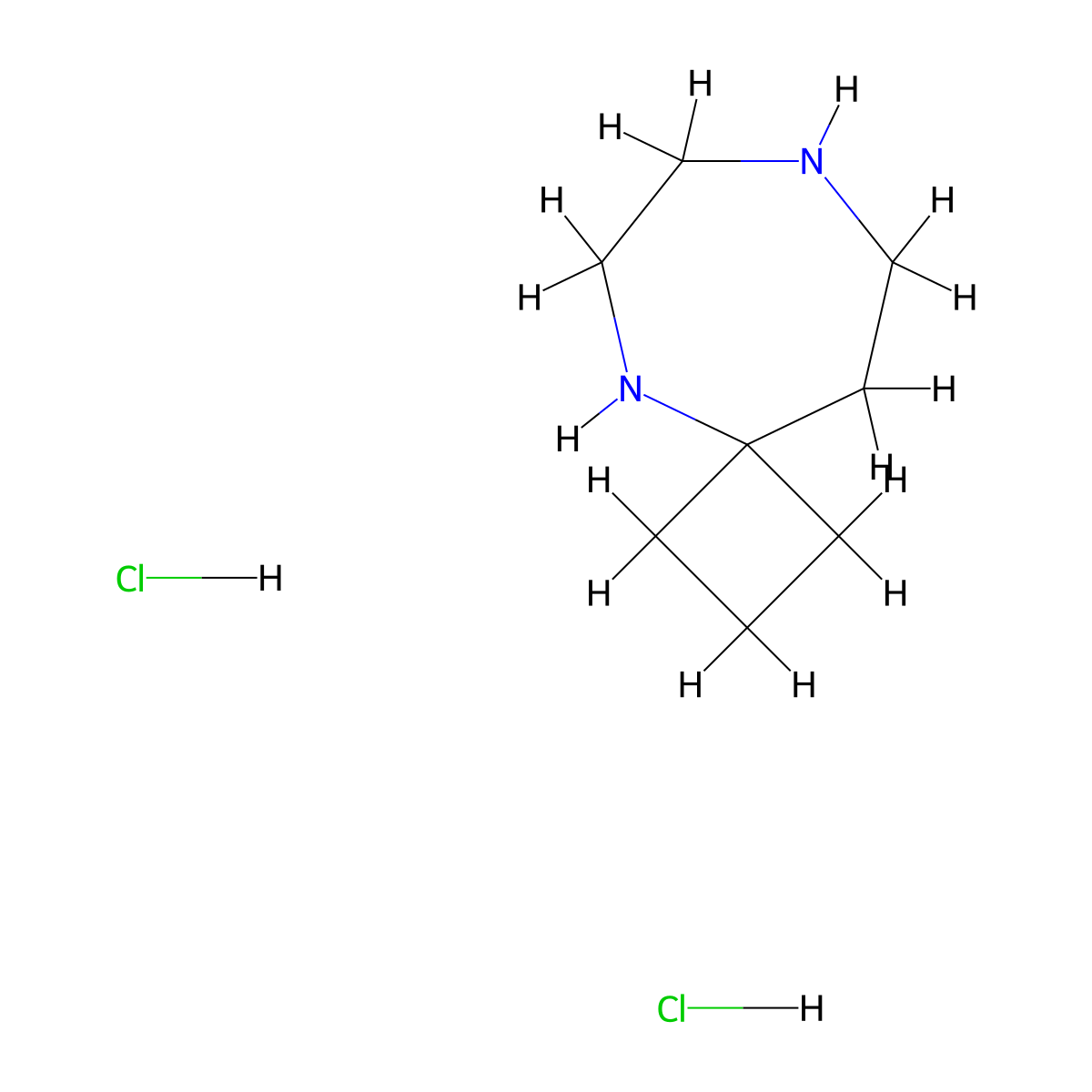 5,8-Diazaspiro(3.6)decane dihydrochloride molecular structure, CAS 2694728-03-3