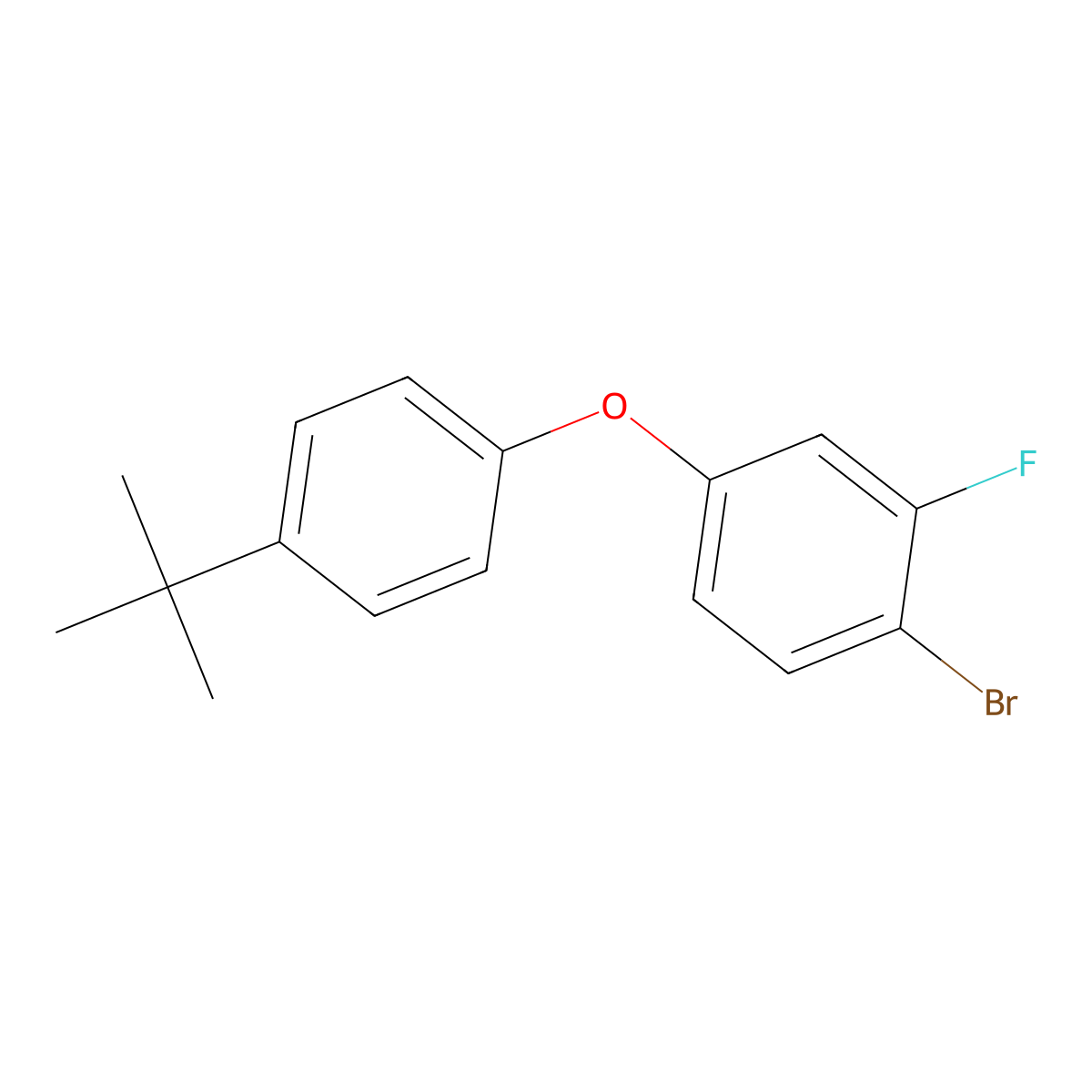 1-Bromo-4-(4-tert-butylphenoxy)-2-fluorobenzene molecular structure, CAS 2694728-65-7