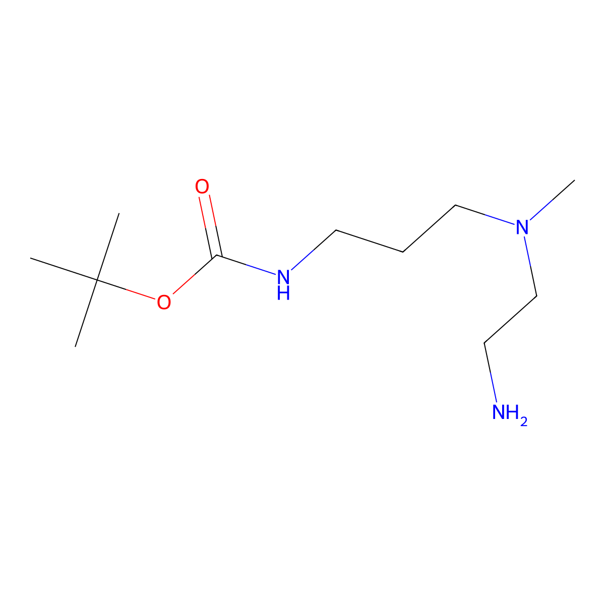 tert-butyl N-{3-[(2-aminoethyl)(methyl)amino]propyl}carbamate molecular structure, CAS 2694728-69-1