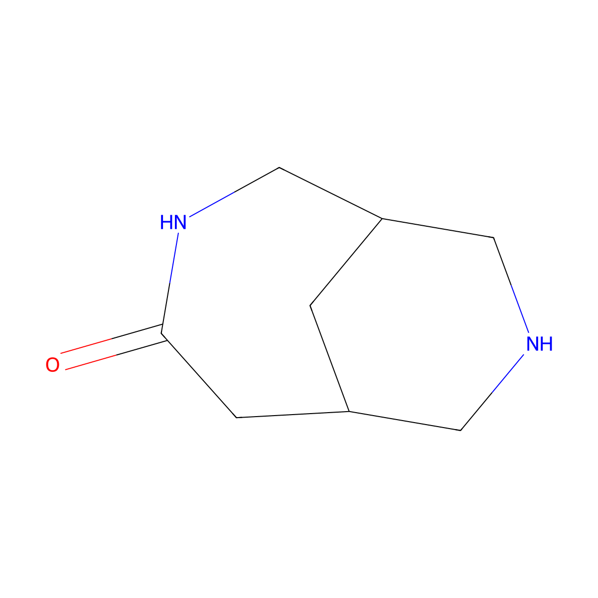 3,8-Diazabicyclo[4.3.1]decan-4-one molecular structure, CAS 2694728-98-6