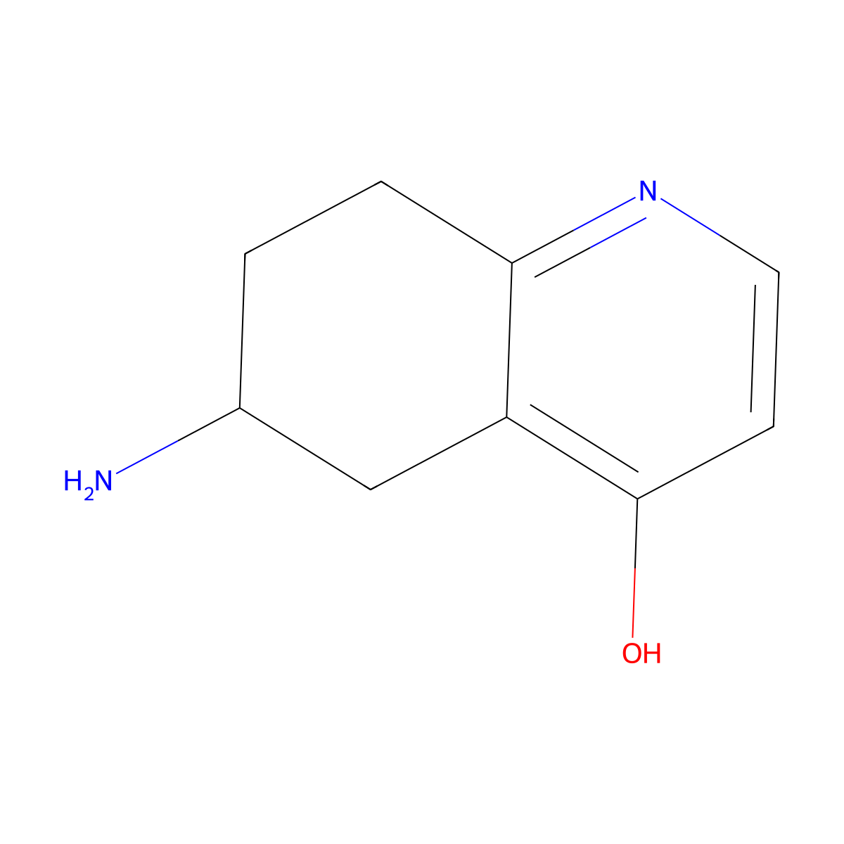 6-Amino-5,6,7,8-tetrahydroquinolin-4-ol molecular structure, CAS 2694729-55-8