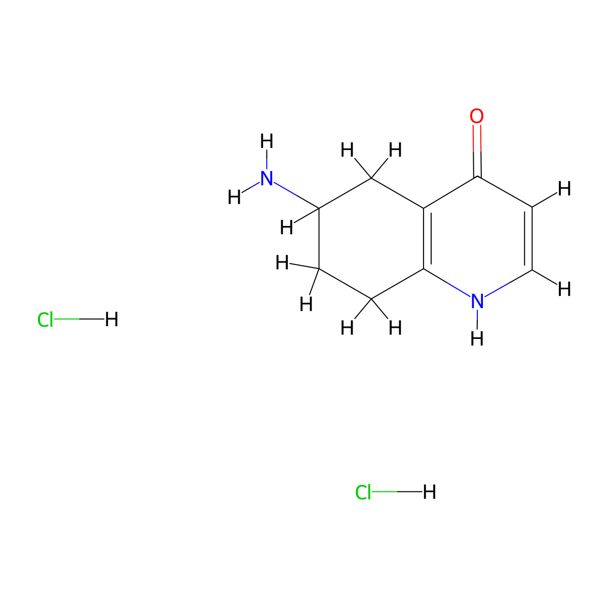 6-Amino-5,6,7,8-tetrahydroquinolin-4-ol dihydrochloride molecular structure, CAS 2694729-56-9