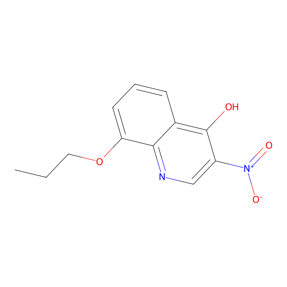 3-Nitro-8-propoxyquinolin-4-ol molecular structure, CAS 2694729-58-1